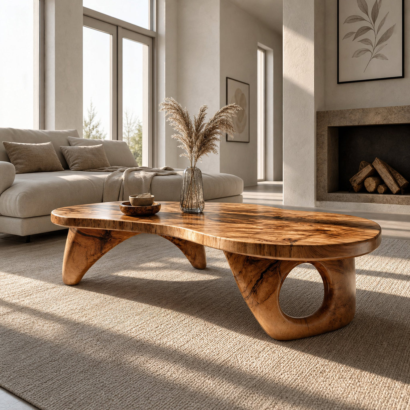 Farmhouse Live Edge Coffee Table For Entryway Design Space