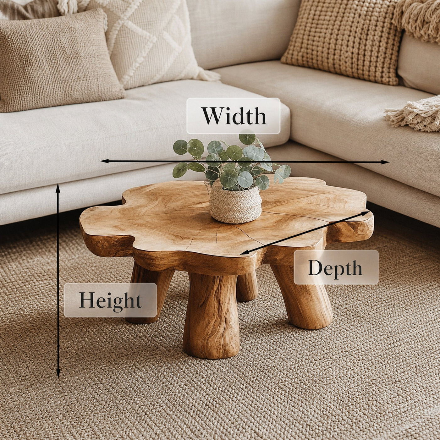 Farmhouse Living Edge Coffee Table With Reclaimed Wood - product view 6