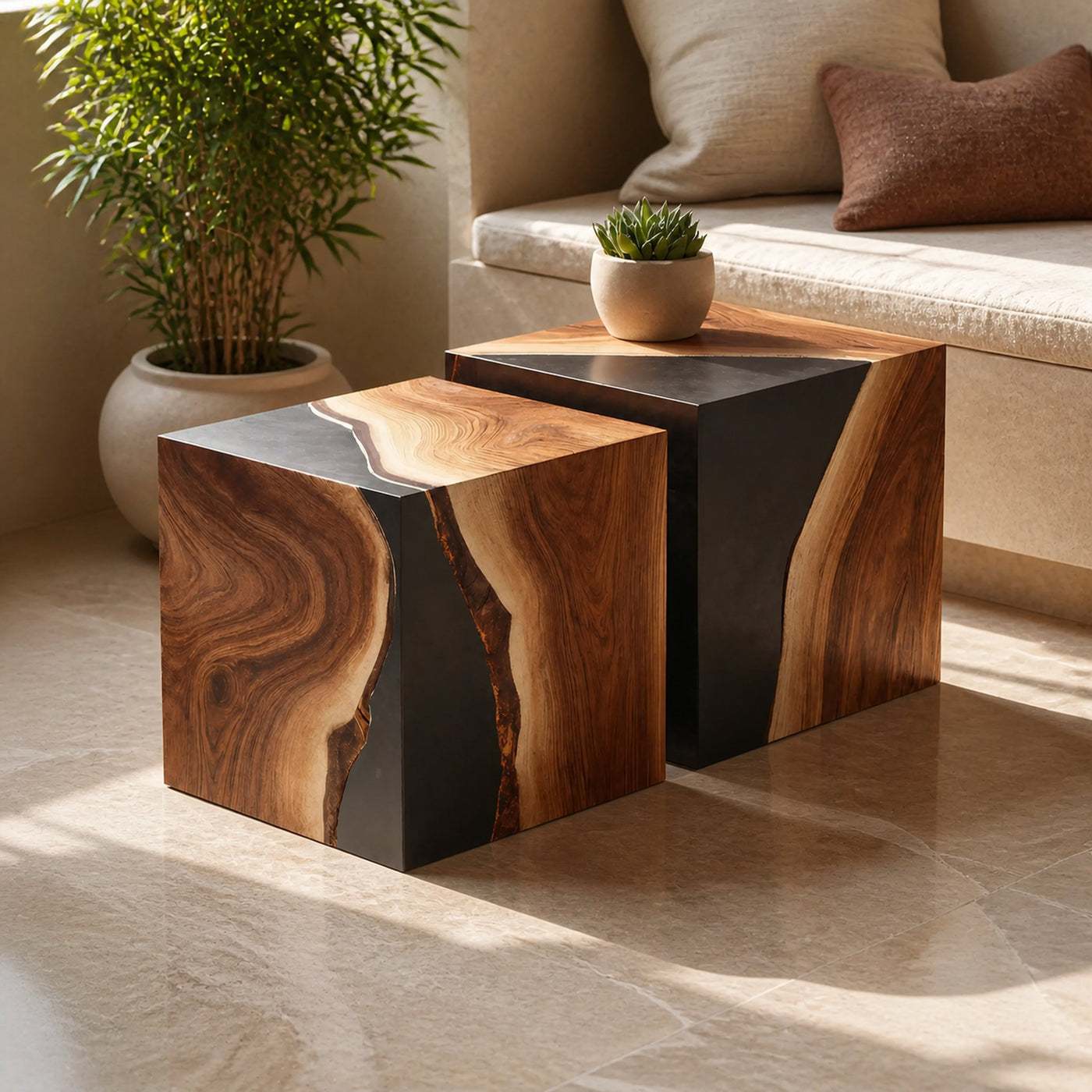 Farmhouse Low Coffee Table For Cozy Living Room Design