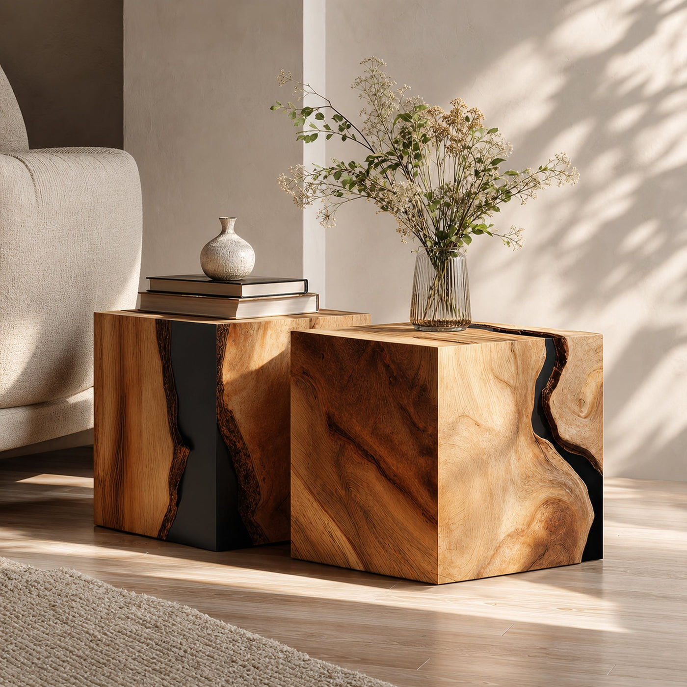 Farmhouse Low Coffee Table For Living Room And Lounge