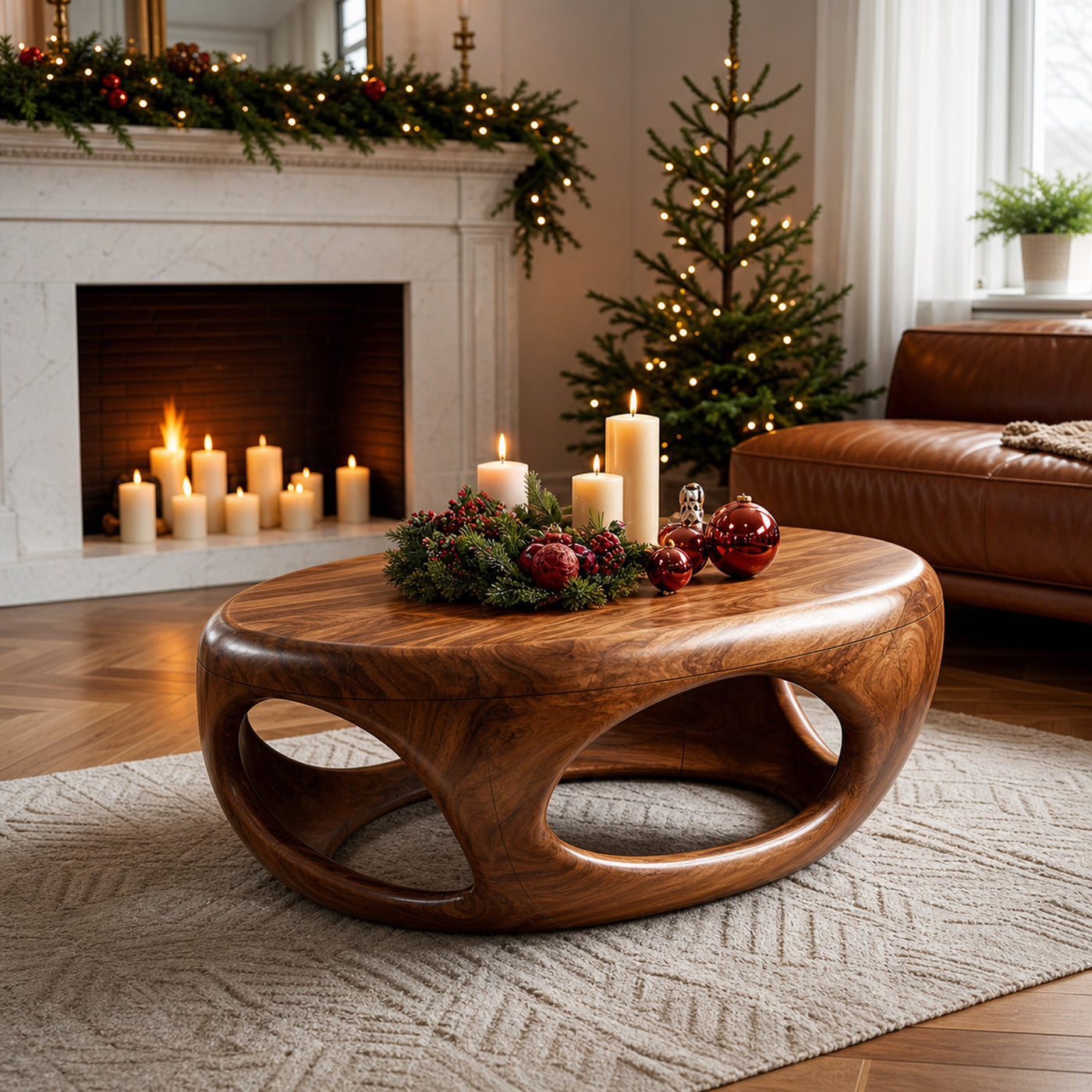 Farmhouse Solid Wood Coffee Table For Holiday Furniture Decoration - product view 6