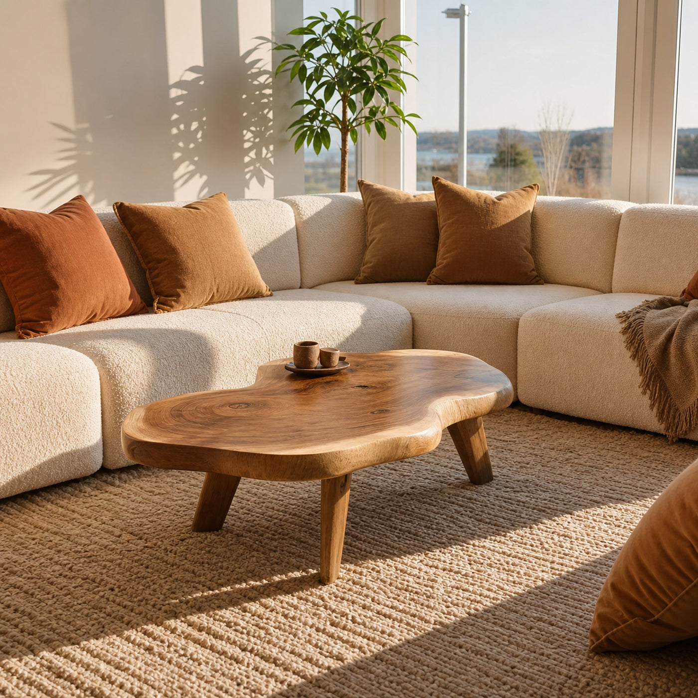 Farmhouse Solid Wood Coffee Table For Living Room Furniture - product view 3