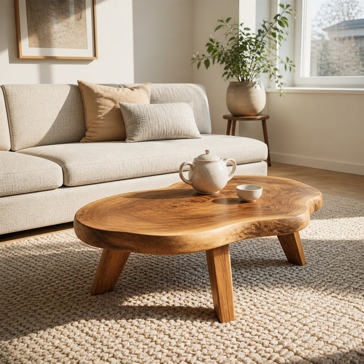 Farmhouse Solid Wood Coffee Table For Living Room Furniture - product view 5