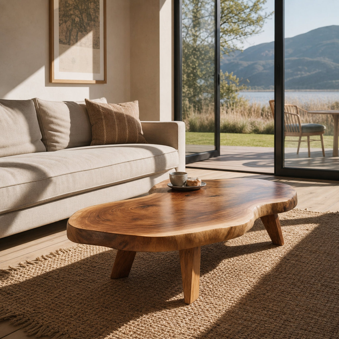 Farmhouse Solid Wood Coffee Table For Living Room Furniture - product view 6