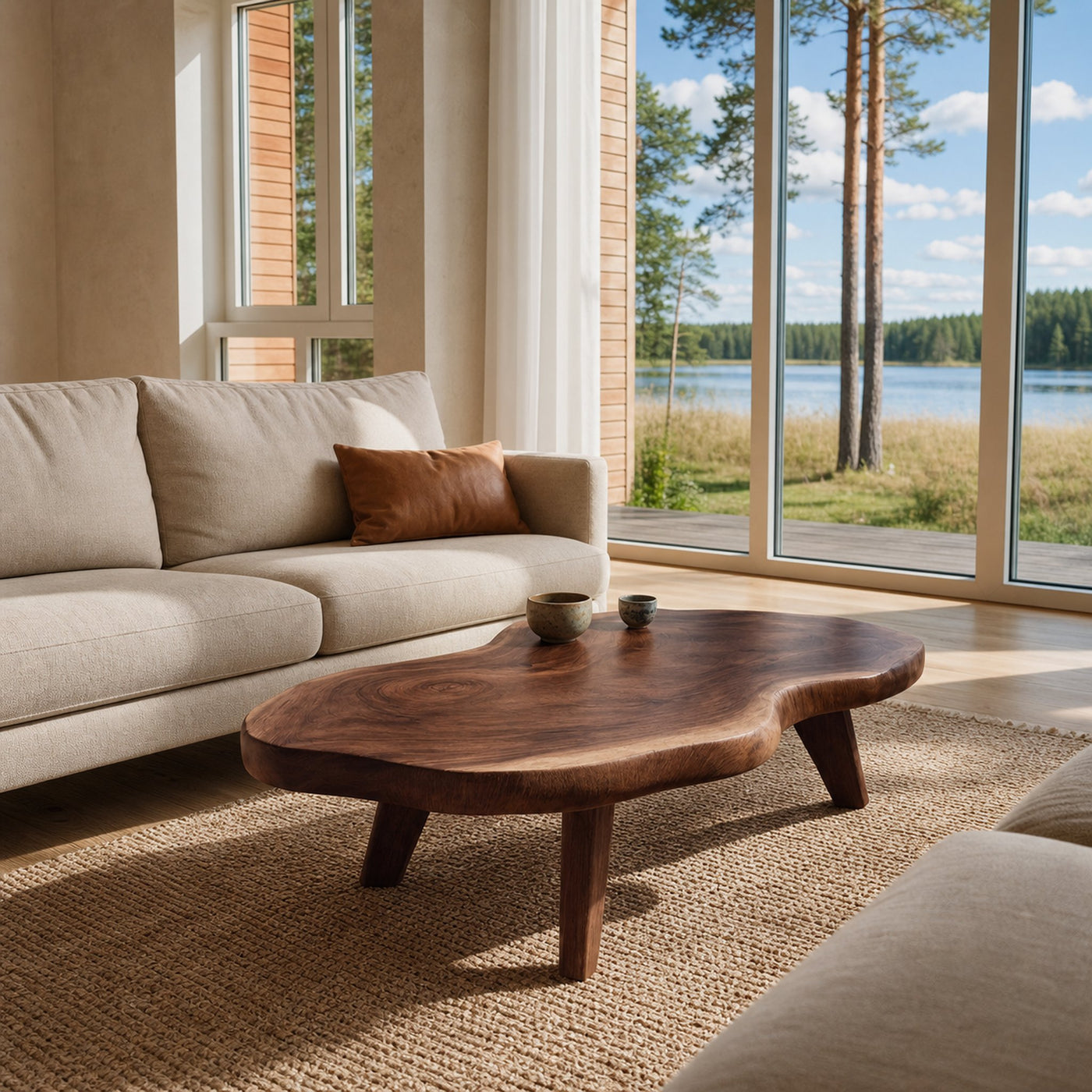 Farmhouse Solid Wood Coffee Table For Living Room Furniture - product view 7