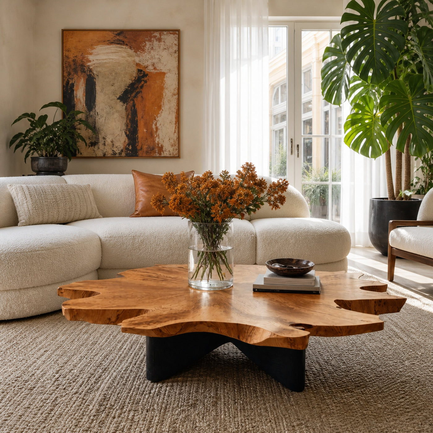 Farmhouse Solid Wood Table For Cozy Living Room - product view 6