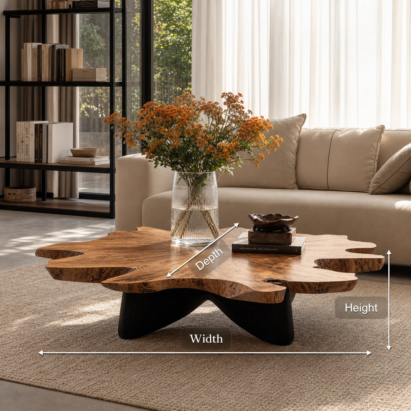 Farmhouse Solid Wood Table For Cozy Living Room - product view 8