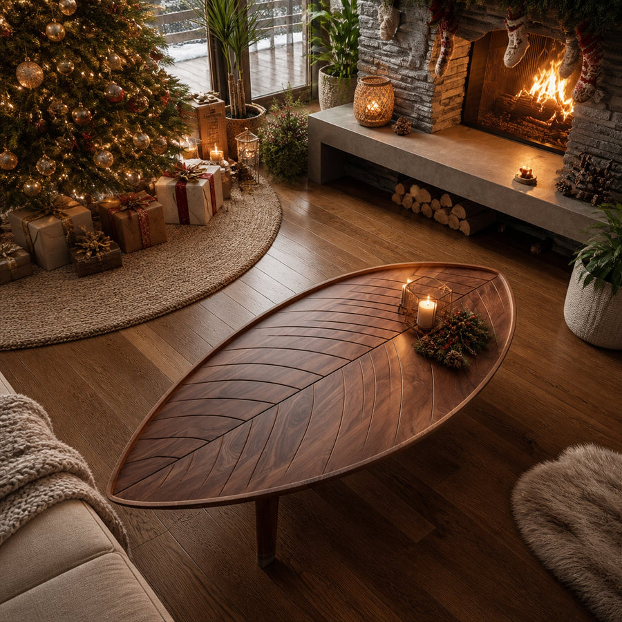 Farmhouse Wooden Coffee Table For Living Room Christmas Furniture