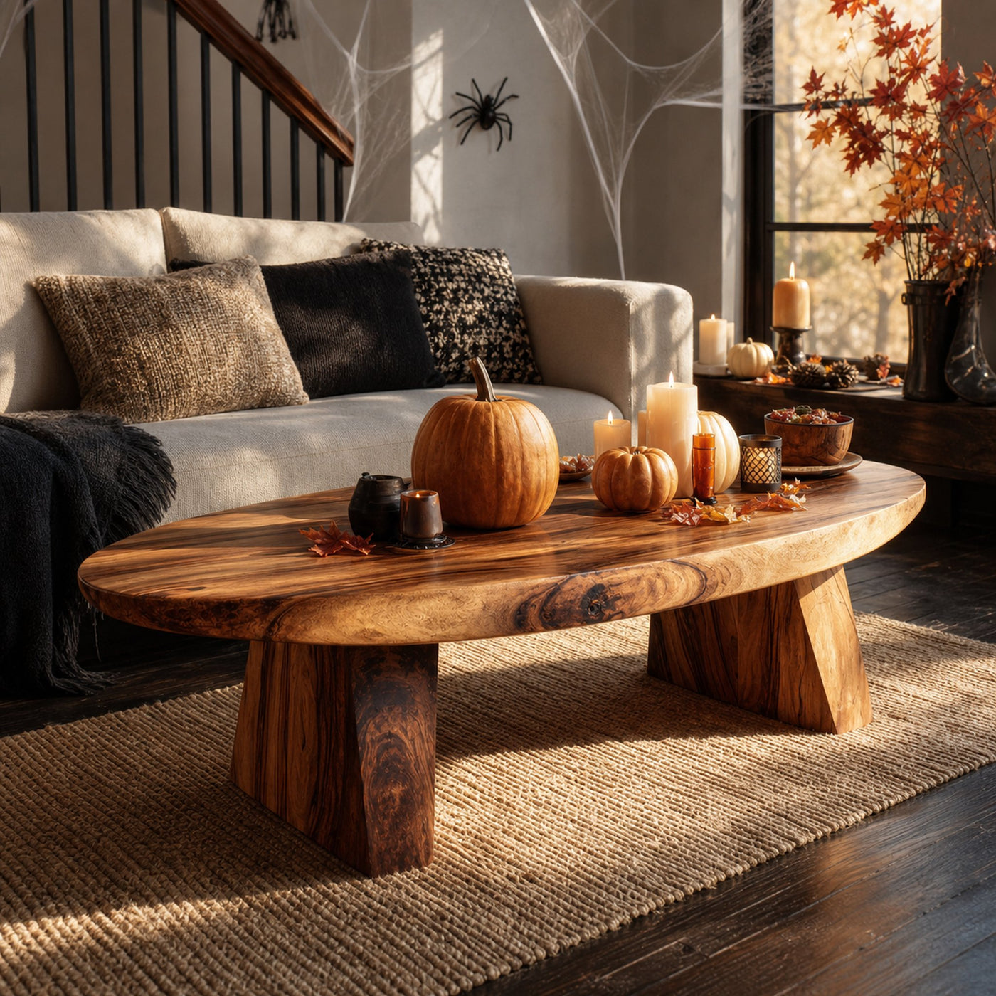 Farmhouse Wooden Live Edge Coffee Table Furniture Decor Witchy Touch