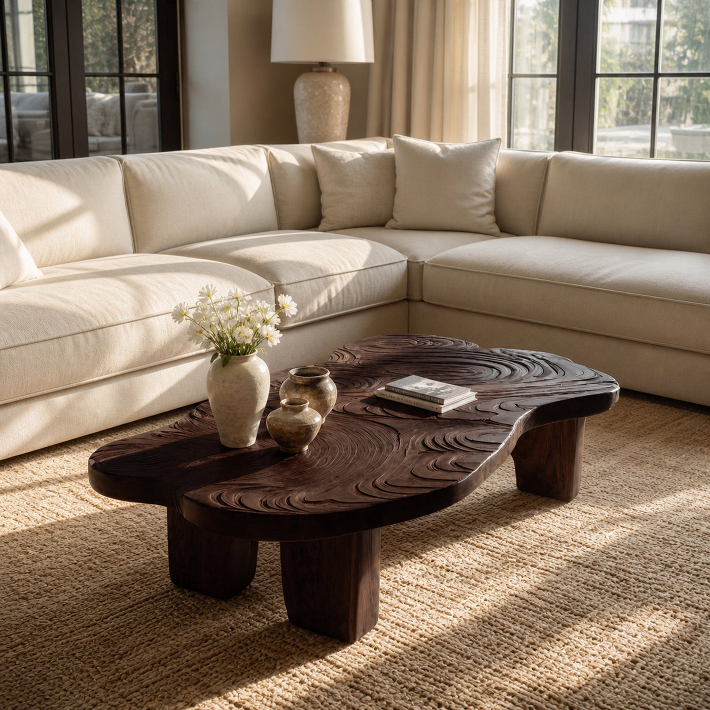 Handcrafted Abstract Coffee Table For Entryway Design - product view 7