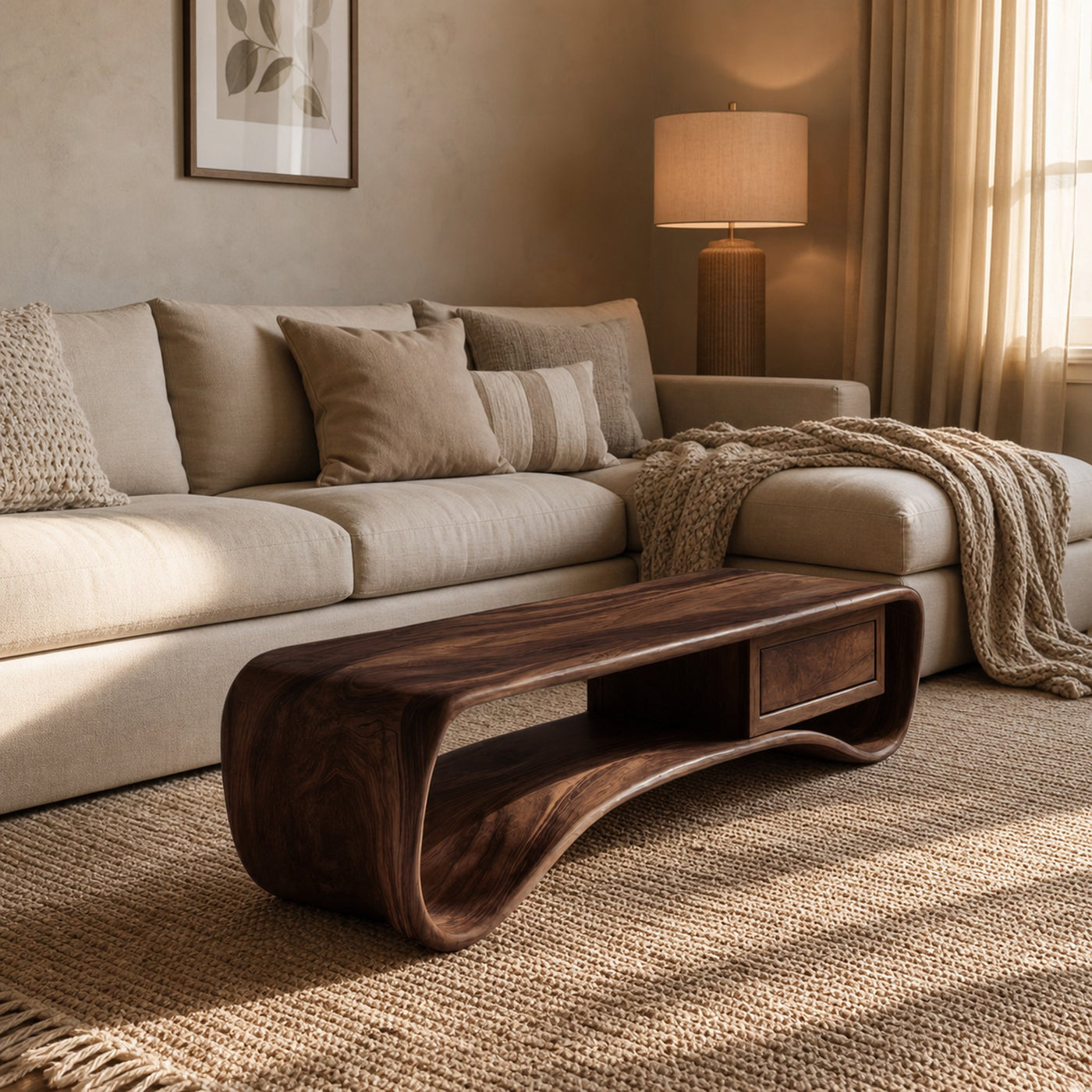 Handcrafted Coffee Table Compact Design For Living Room - product view 7
