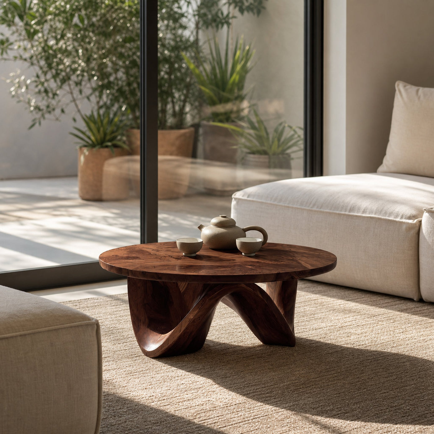 Handcrafted Coffee Table Flow Legs For Living Room Decor - product view 7