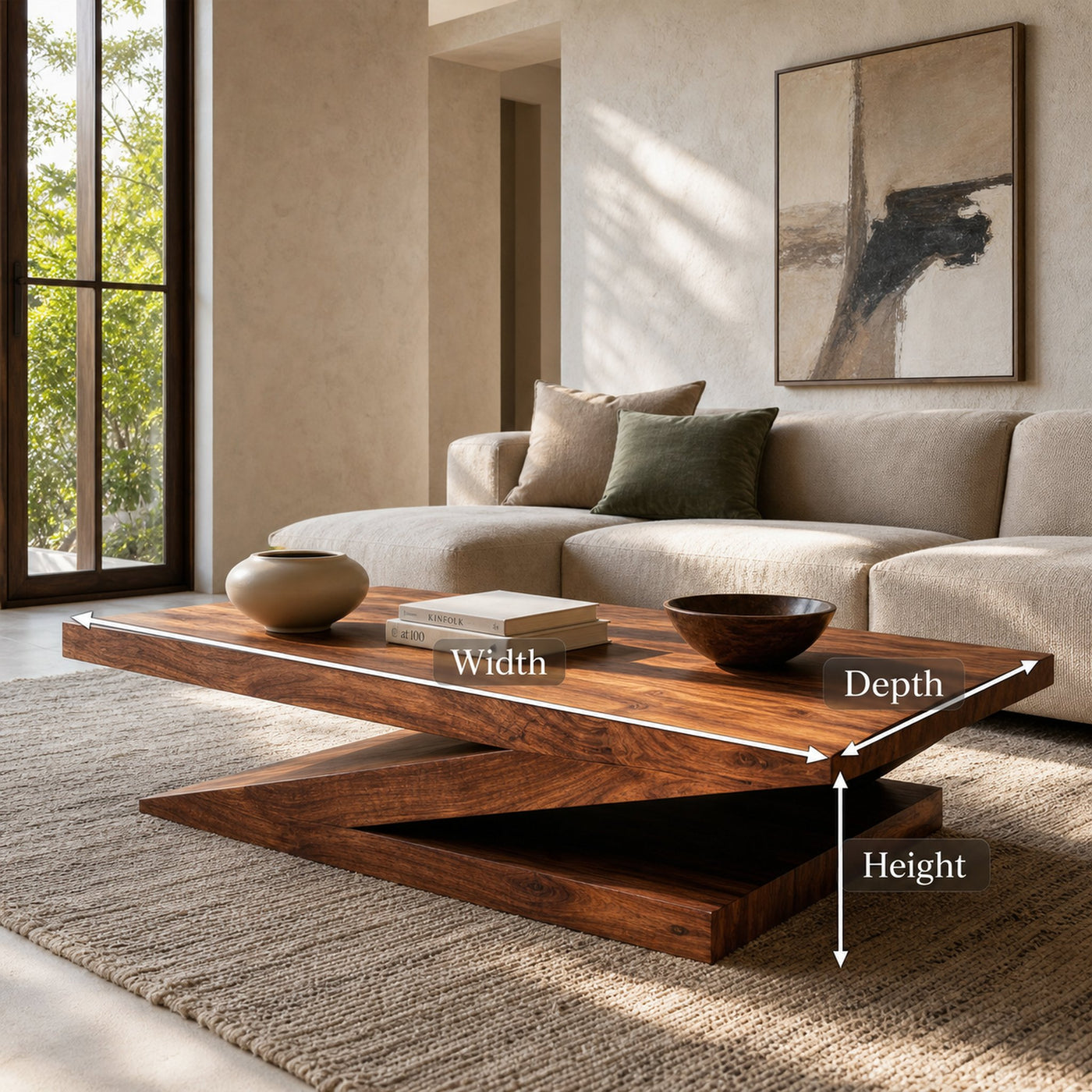 Handcrafted Coffee Table For Cozy Living Room Spaces - product view 8