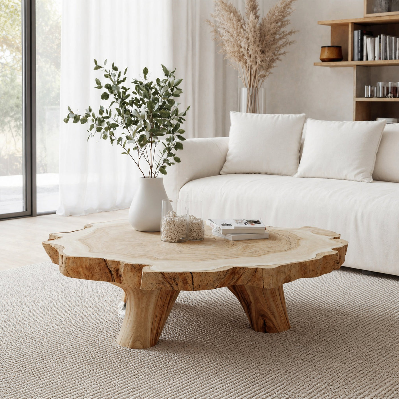 Handcrafted Coffee Table For Rustic Room Aesthetic