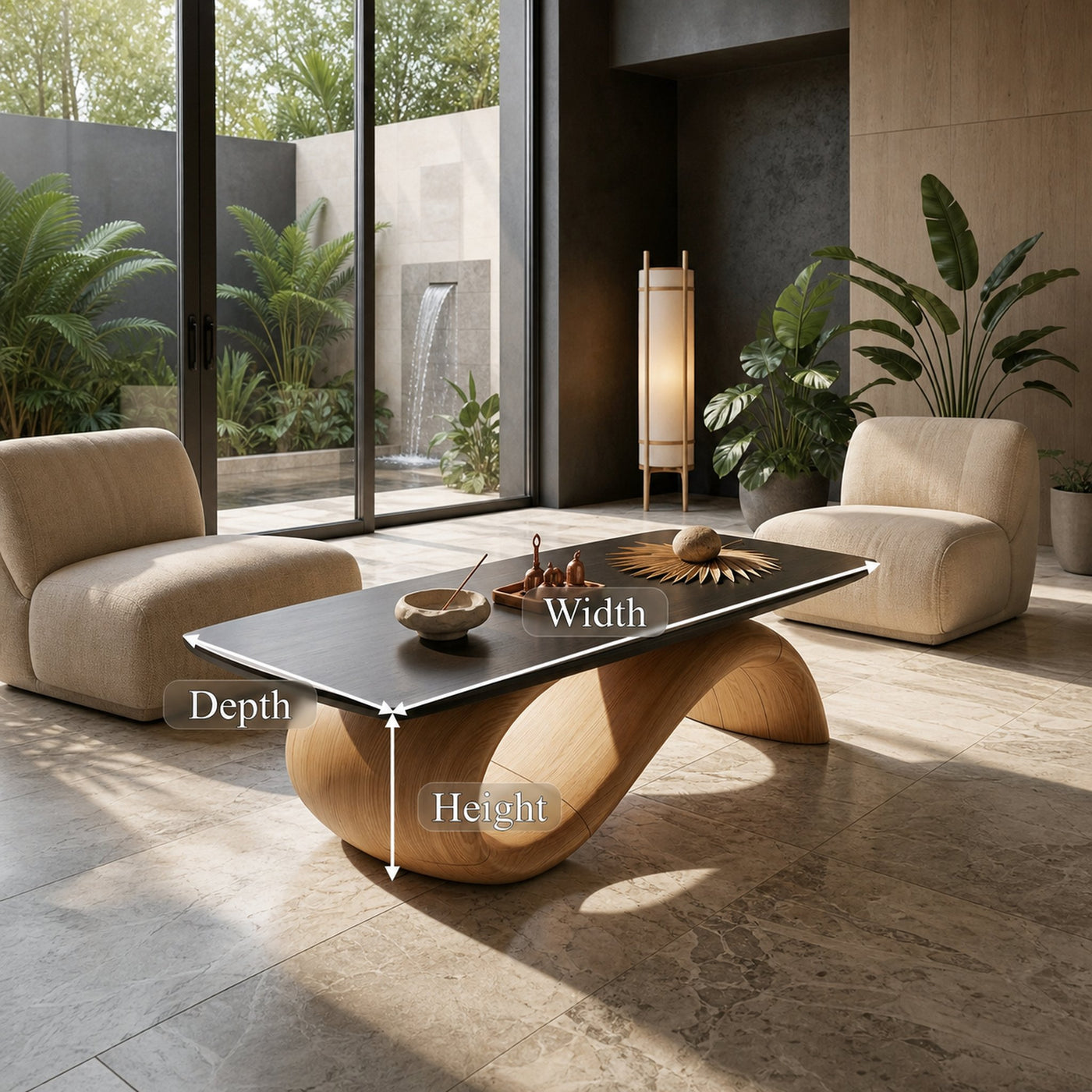 Handcrafted Coffee Table With Artistic Wood Design For Living Room - product view 8