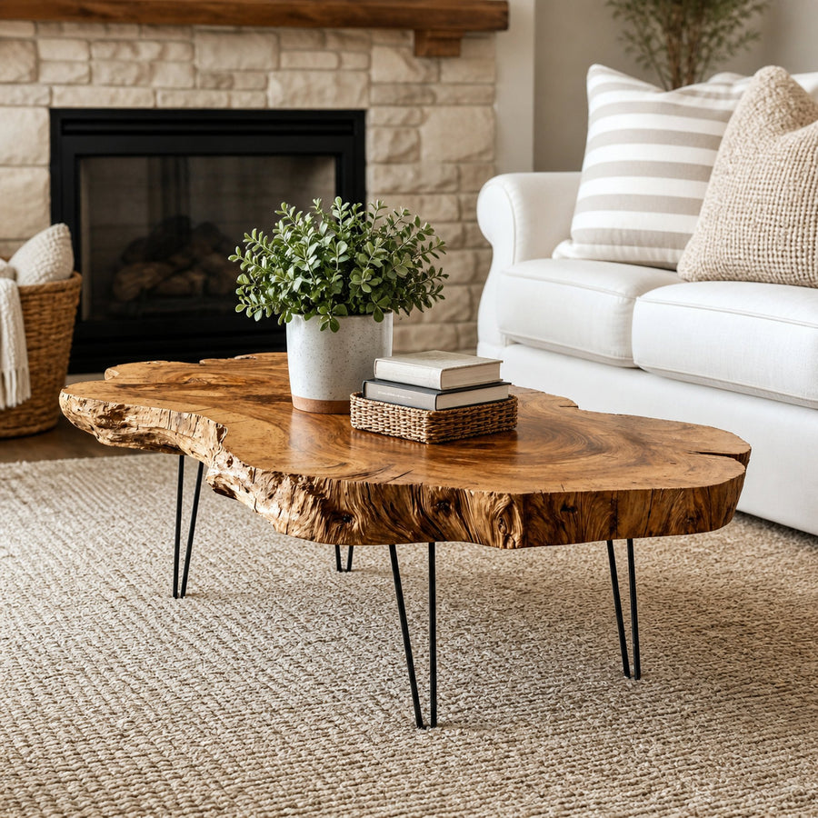 Handcrafted Coffee Table Wood Coffee Table