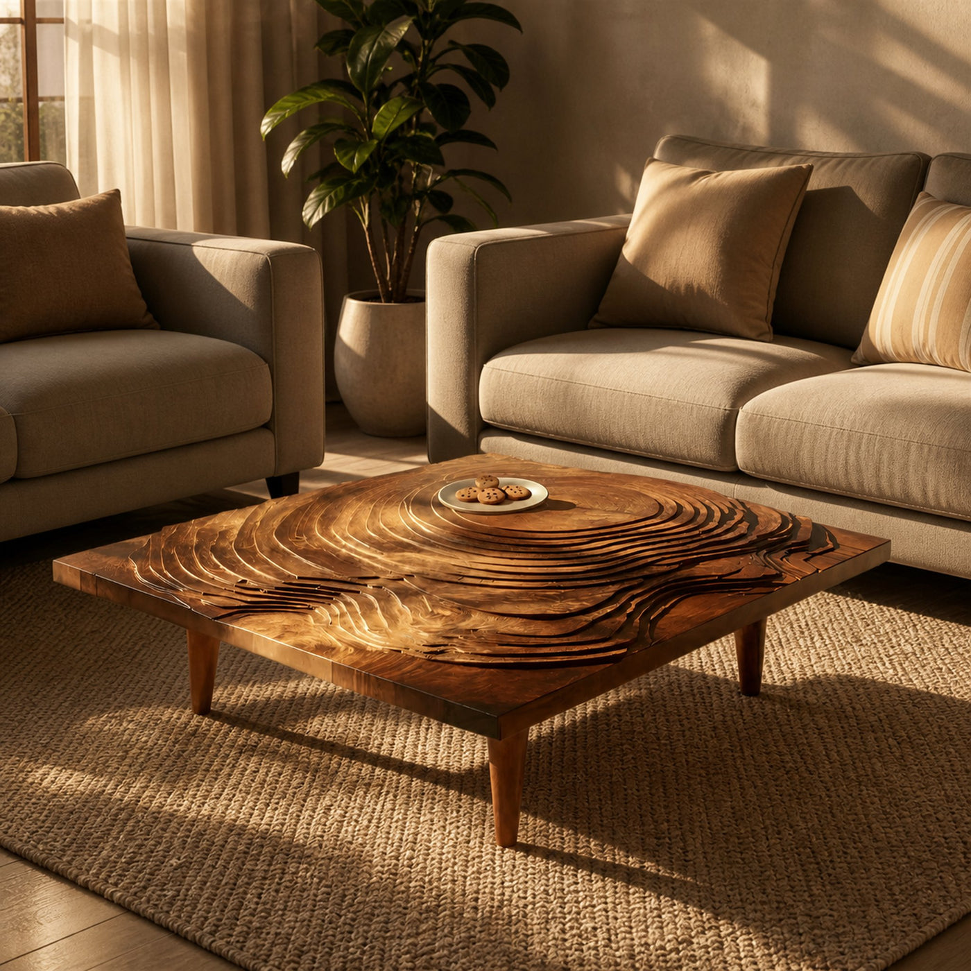 Handcrafted Irregular Coffee Table For Entryway Design - product view 6