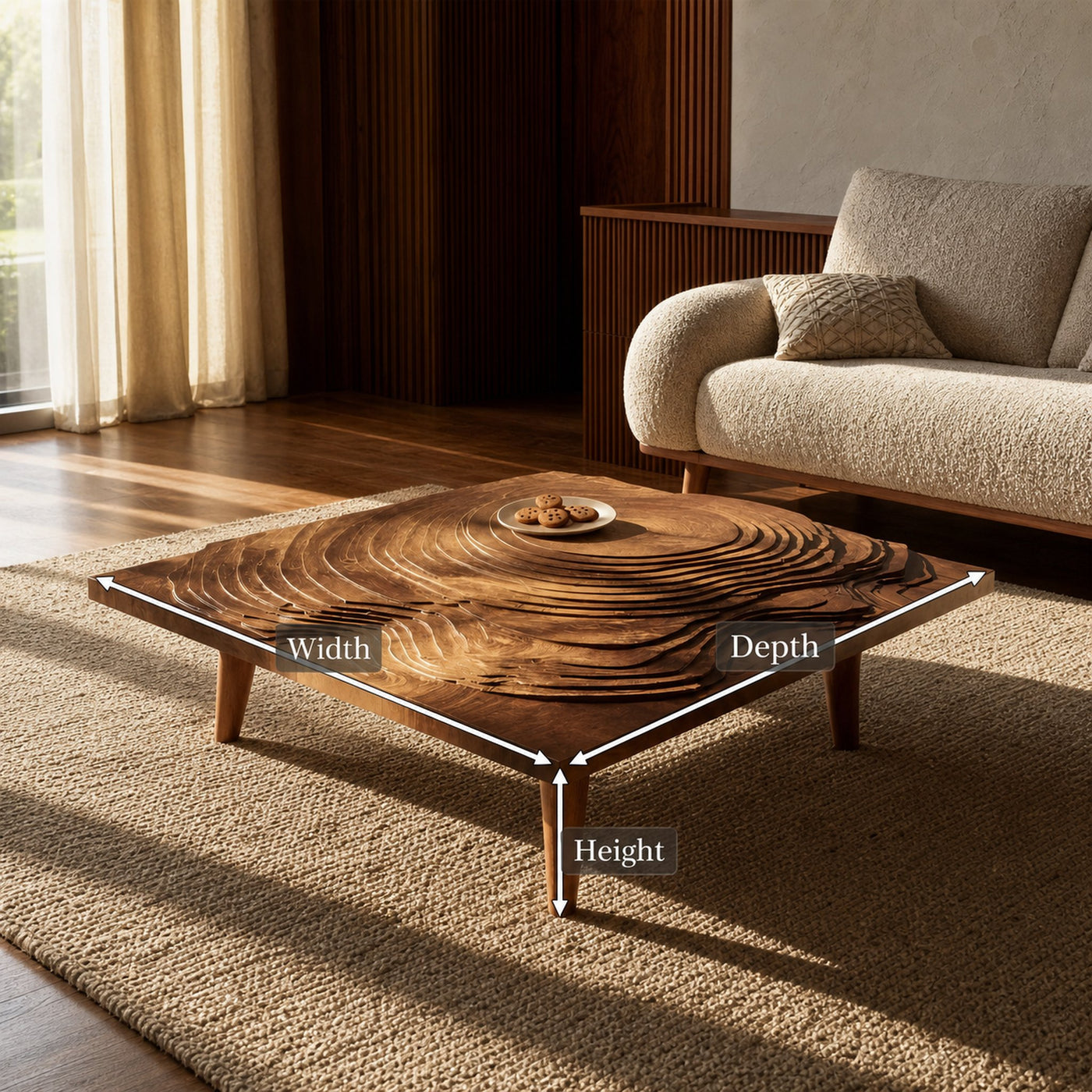 Handcrafted Irregular Coffee Table For Entryway Design - product view 8