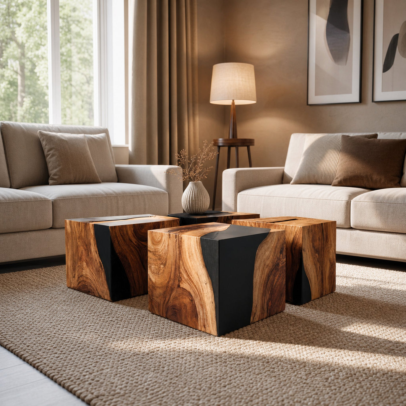 Handcrafted Low Coffee Table For Contemporary Interiors - product view 3