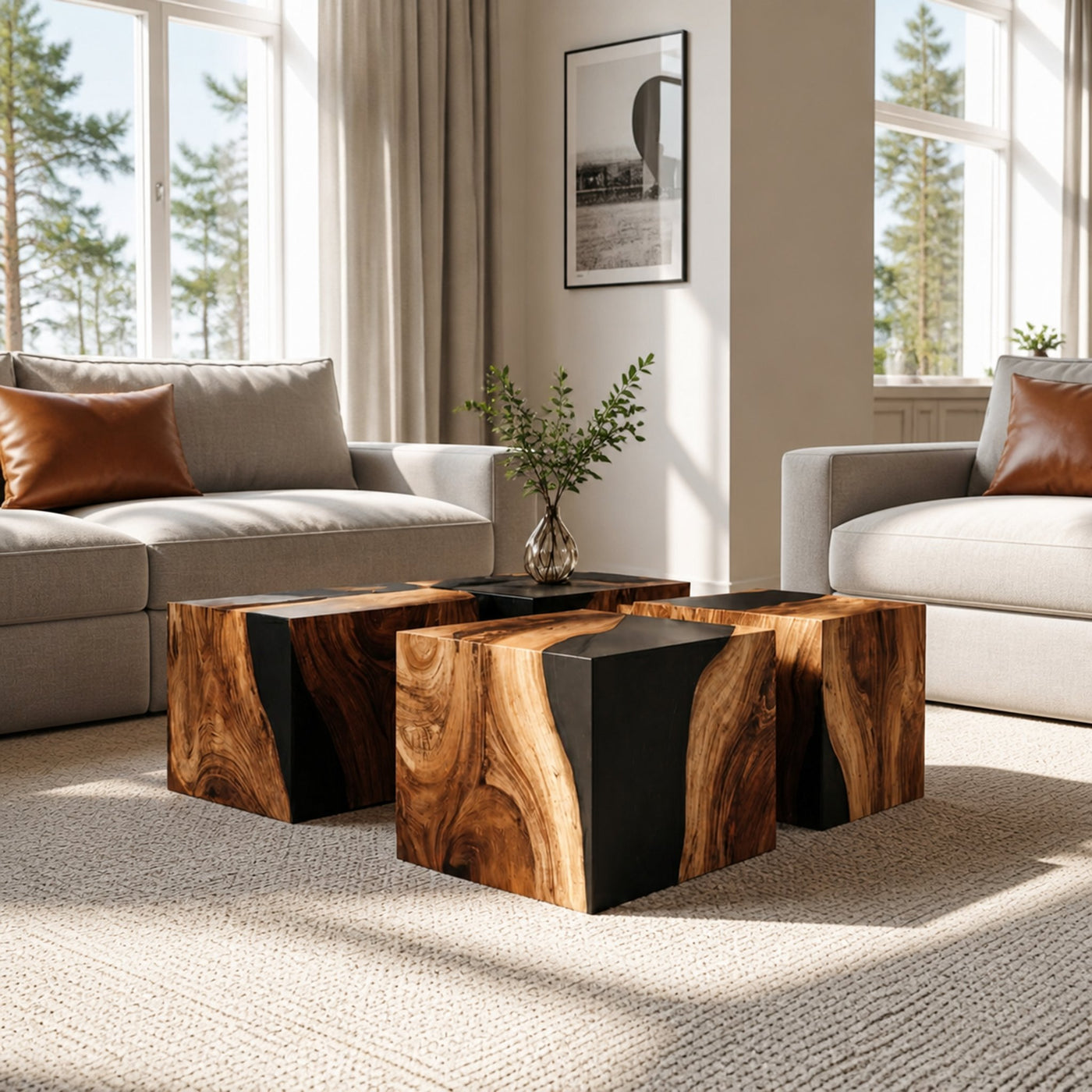 Handcrafted Low Coffee Table For Contemporary Interiors - product view 6