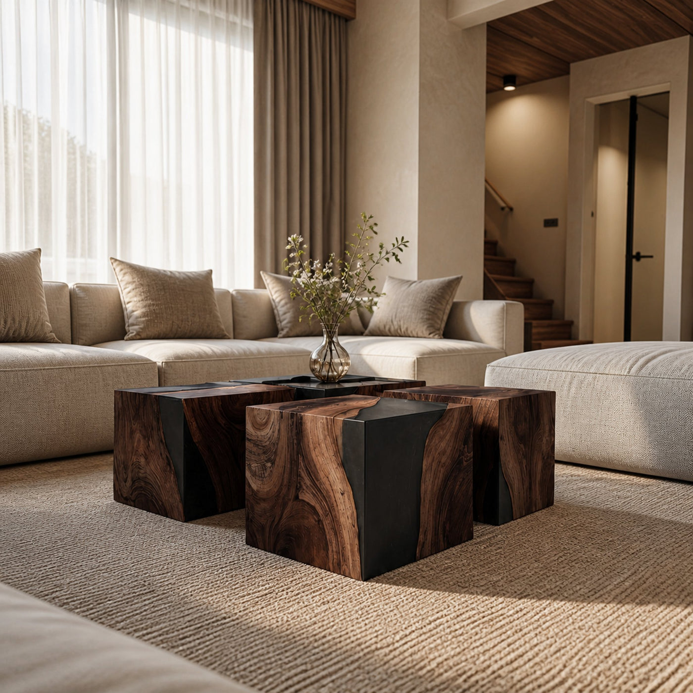 Handcrafted Low Coffee Table For Contemporary Interiors - product view 7