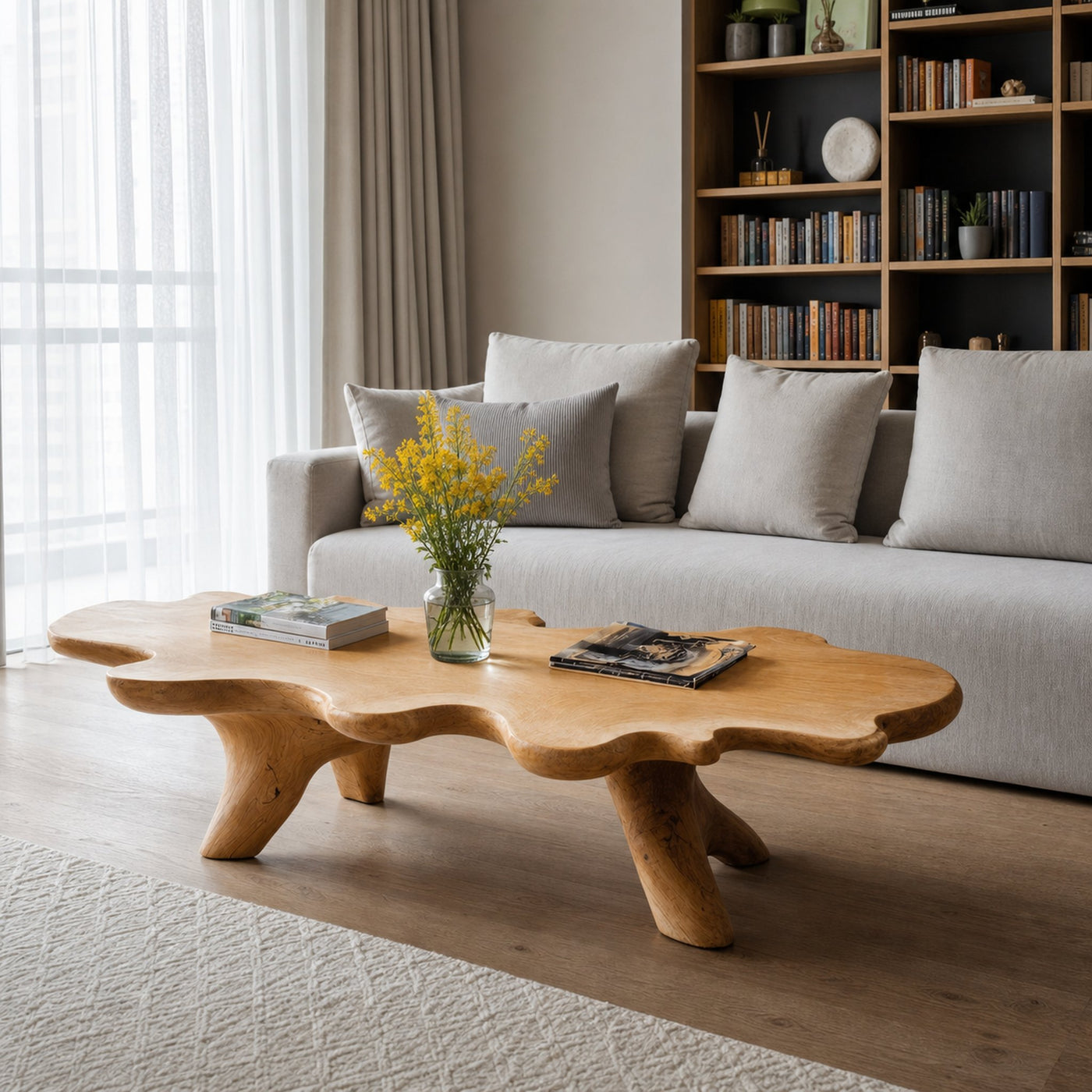 Handcrafted Low Table For Artisan Living Room
