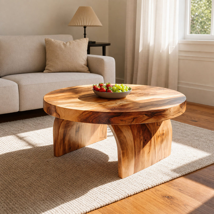 Handcrafted Solid Wood Coffee Table For Living Roomdecor And Home Decor