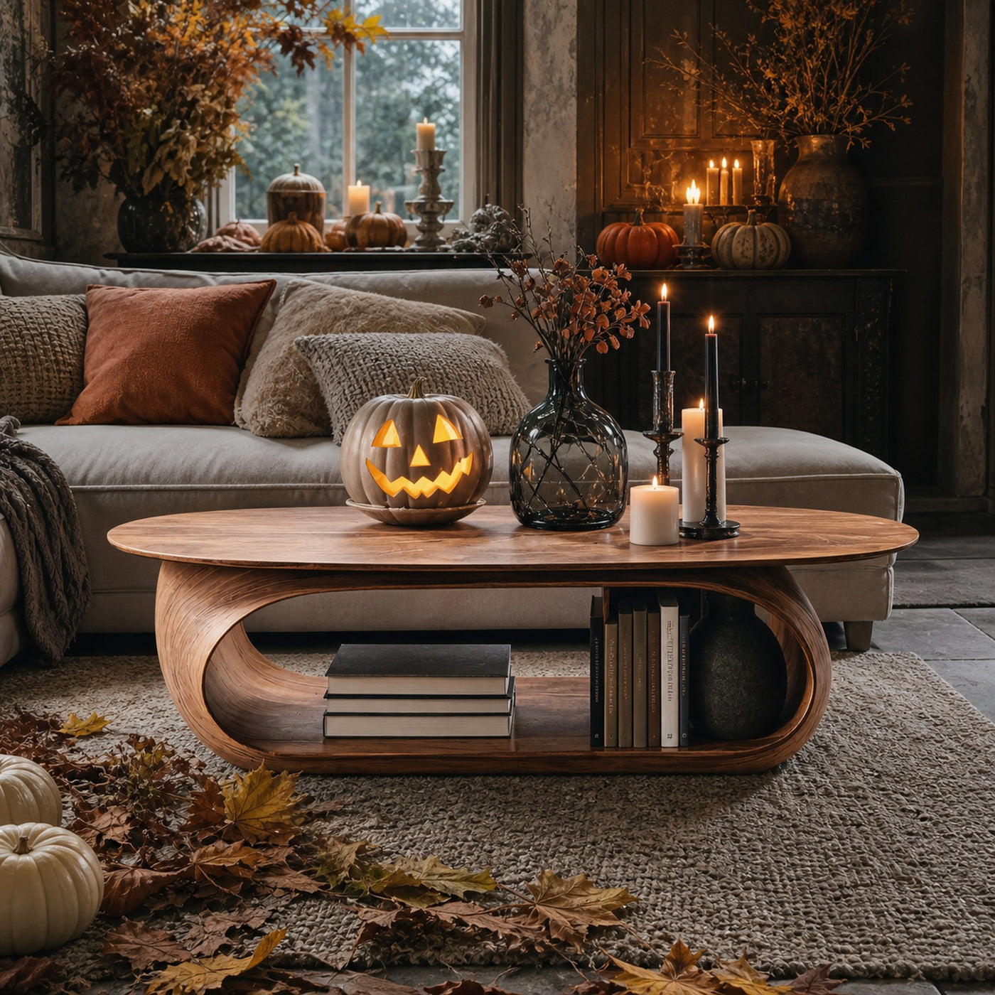 Handcrafted Wooden Live Edge Coffee Table For Living Room Halloween Ideas