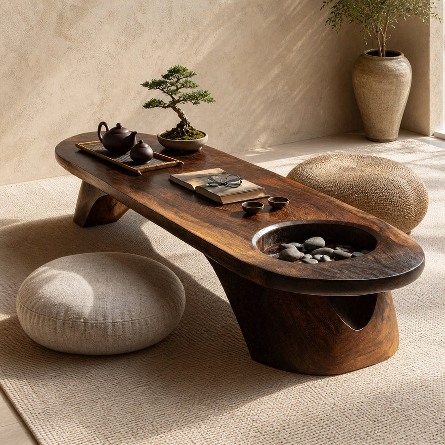 Handcrafted Wooden Live Edge Coffee Table For Living Roomdecor