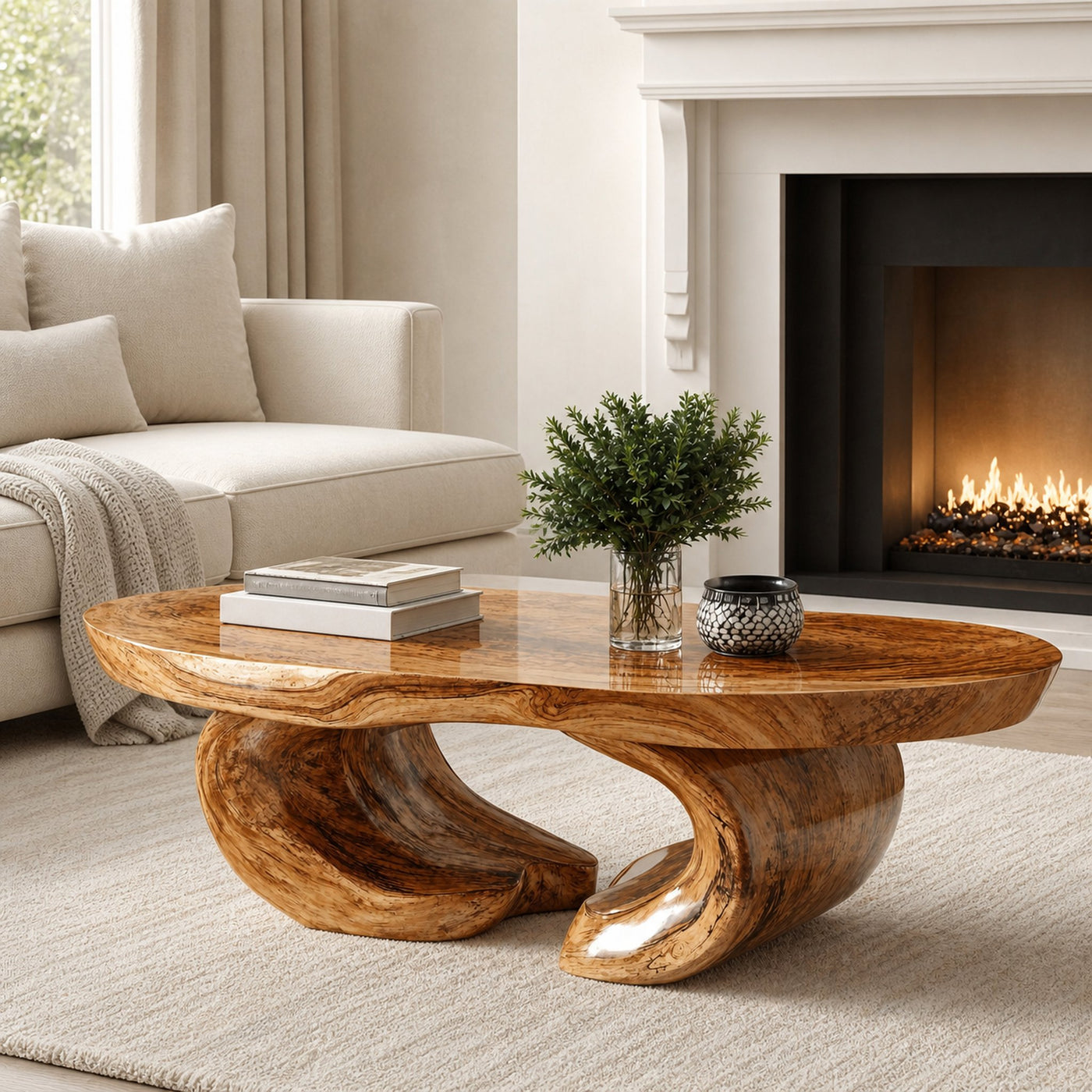 Handmade Wood Coffee Table Luxury Craftsmanship