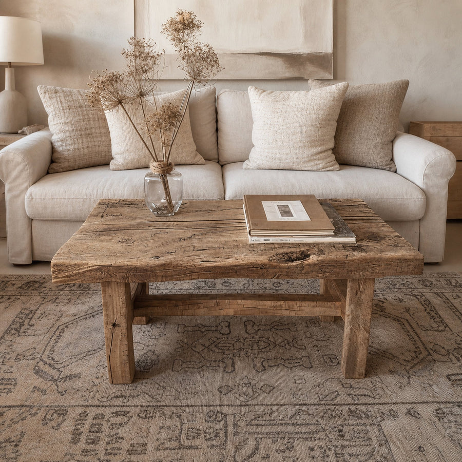 Live Edge Farmhouse Coffee Table Driftwood
