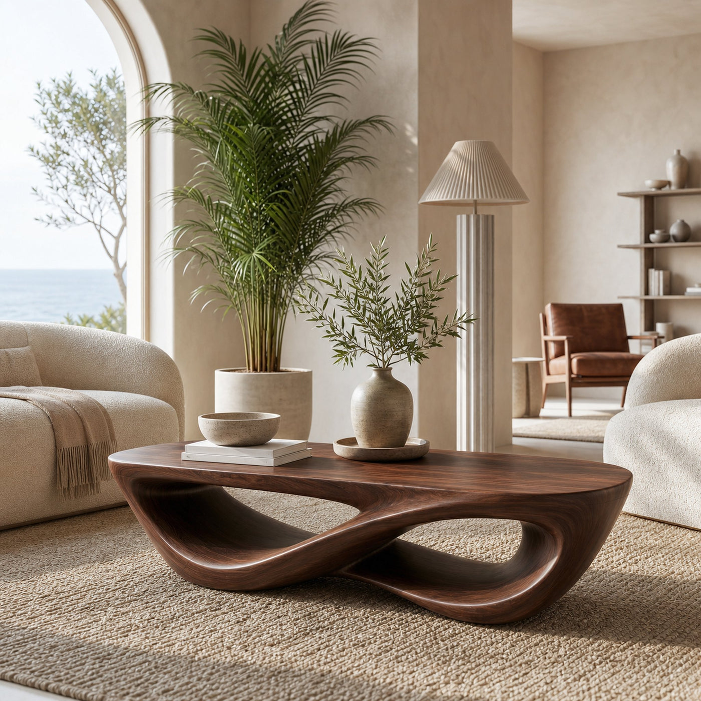 Luxury Coffee Table With Double Loop Base For Living Room - product view 7