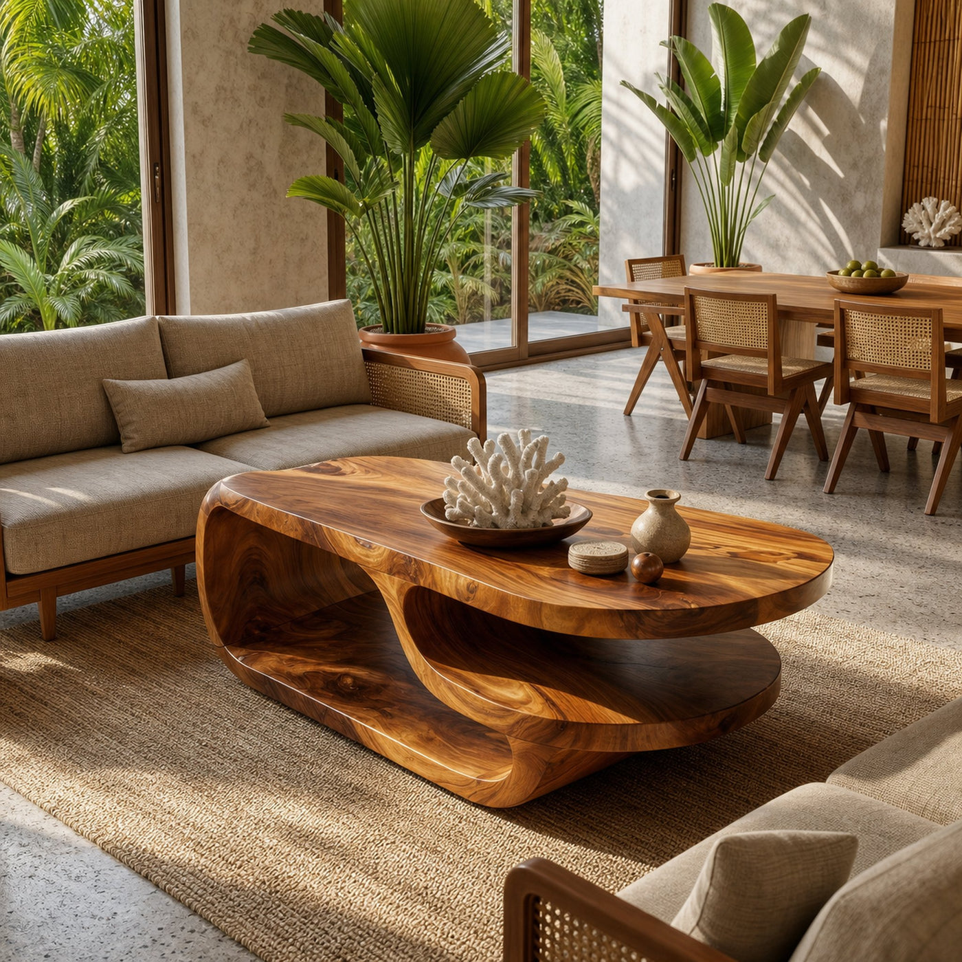 Luxury Oval Coffee Table For Lounge Room - product view 2