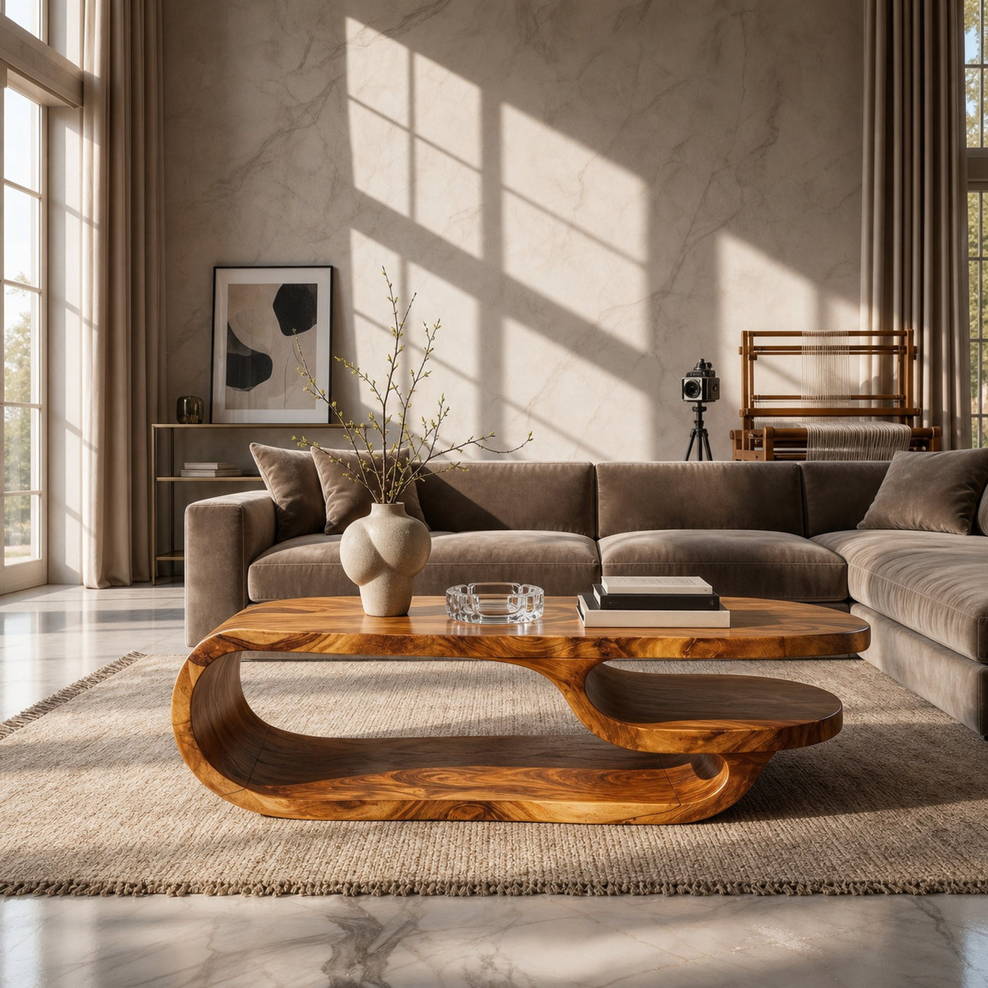 Luxury Oval Coffee Table For Lounge Room - product view 3