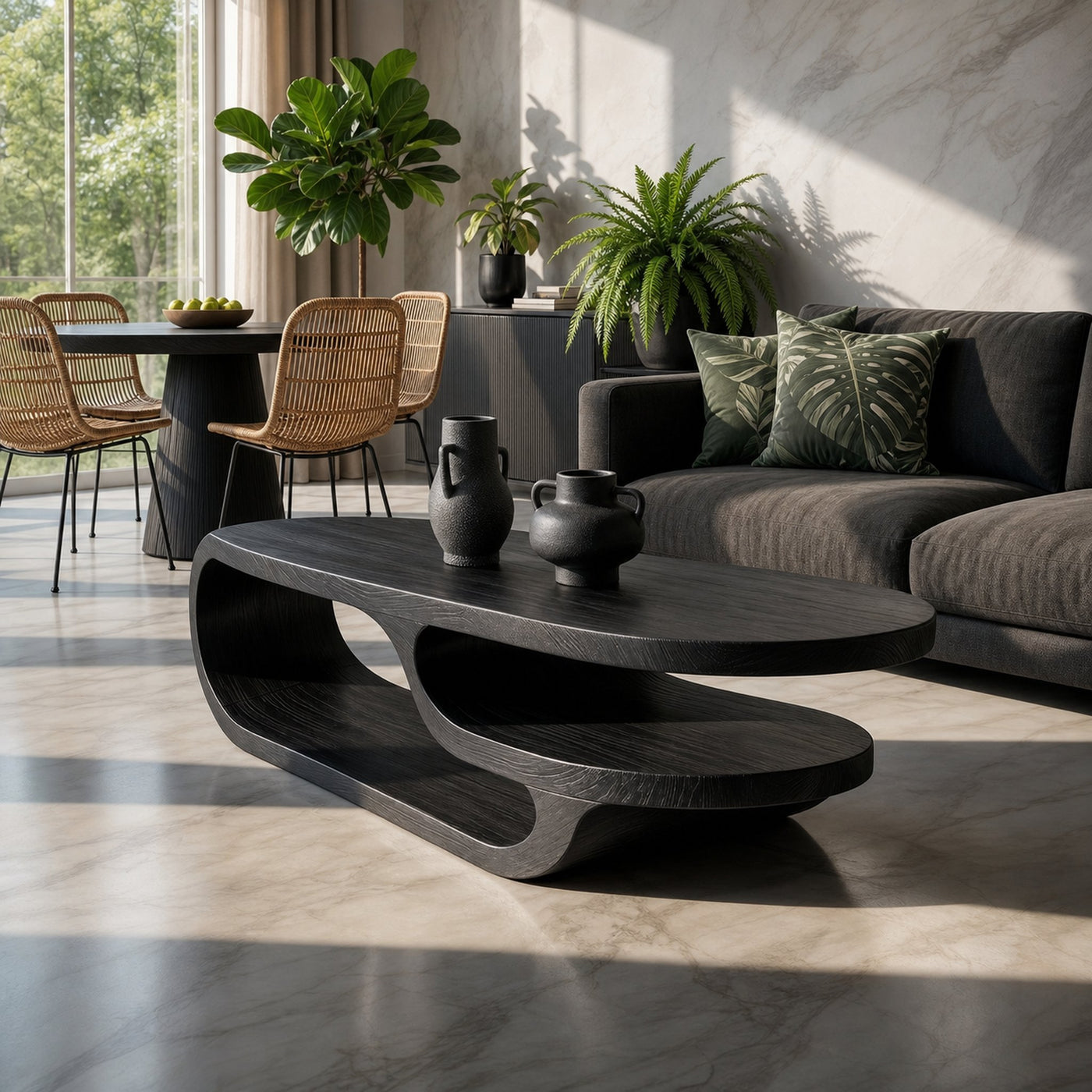 Luxury Oval Coffee Table For Lounge Room - product view 4