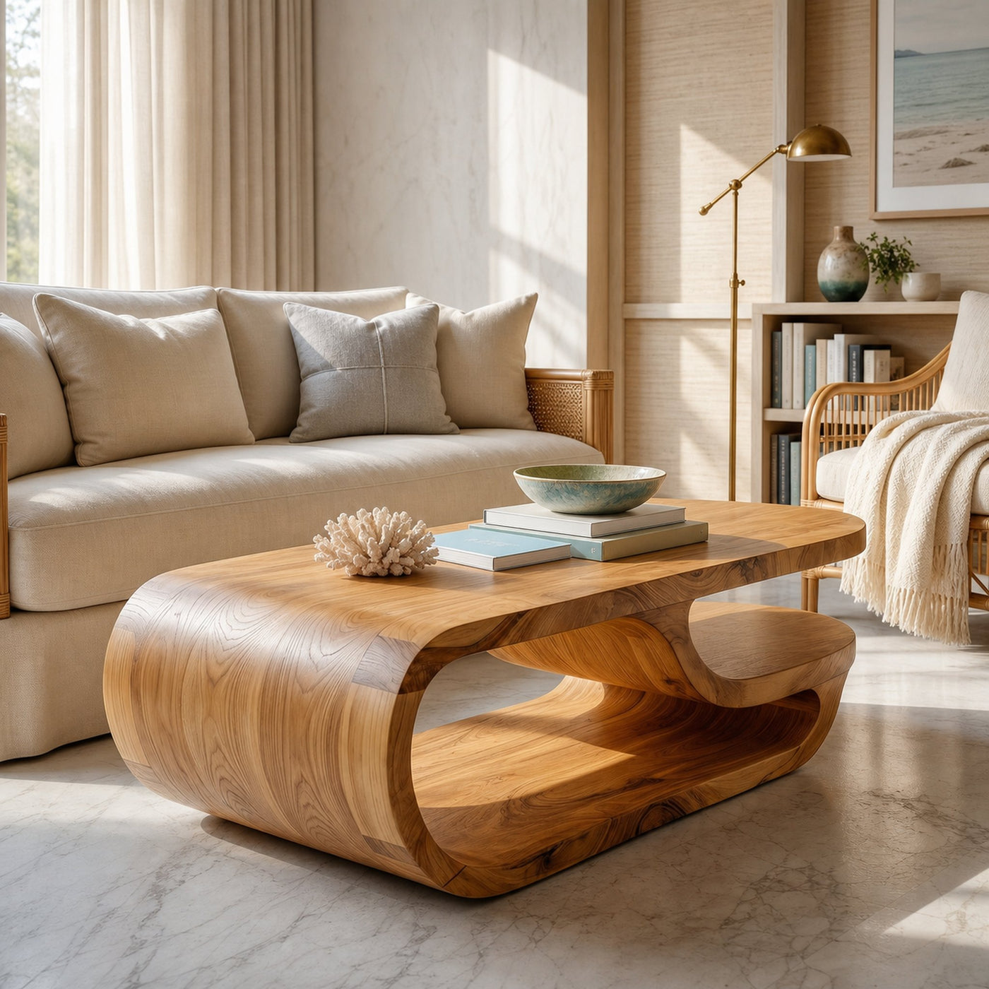 Luxury Oval Coffee Table For Lounge Room - product view 5