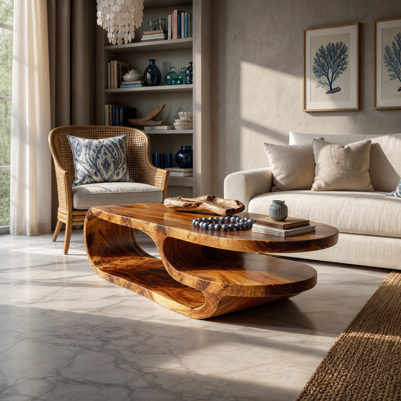 Luxury Oval Coffee Table For Lounge Room - product view 6