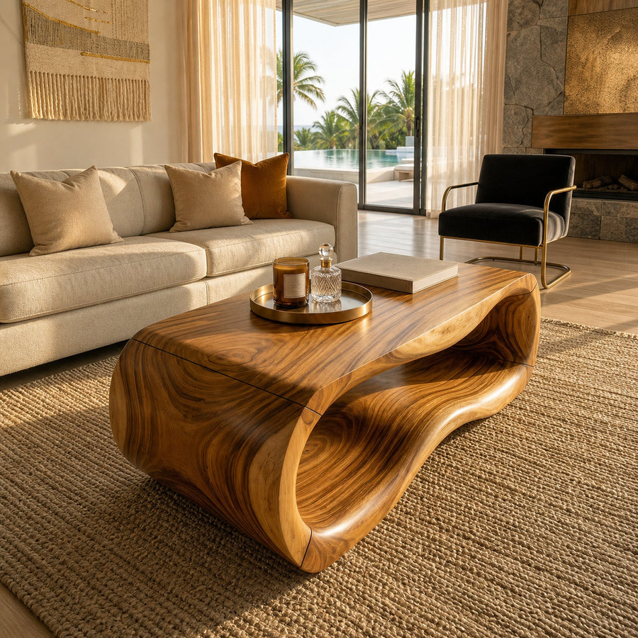 Luxury Sculptural Coffee Table For Villa