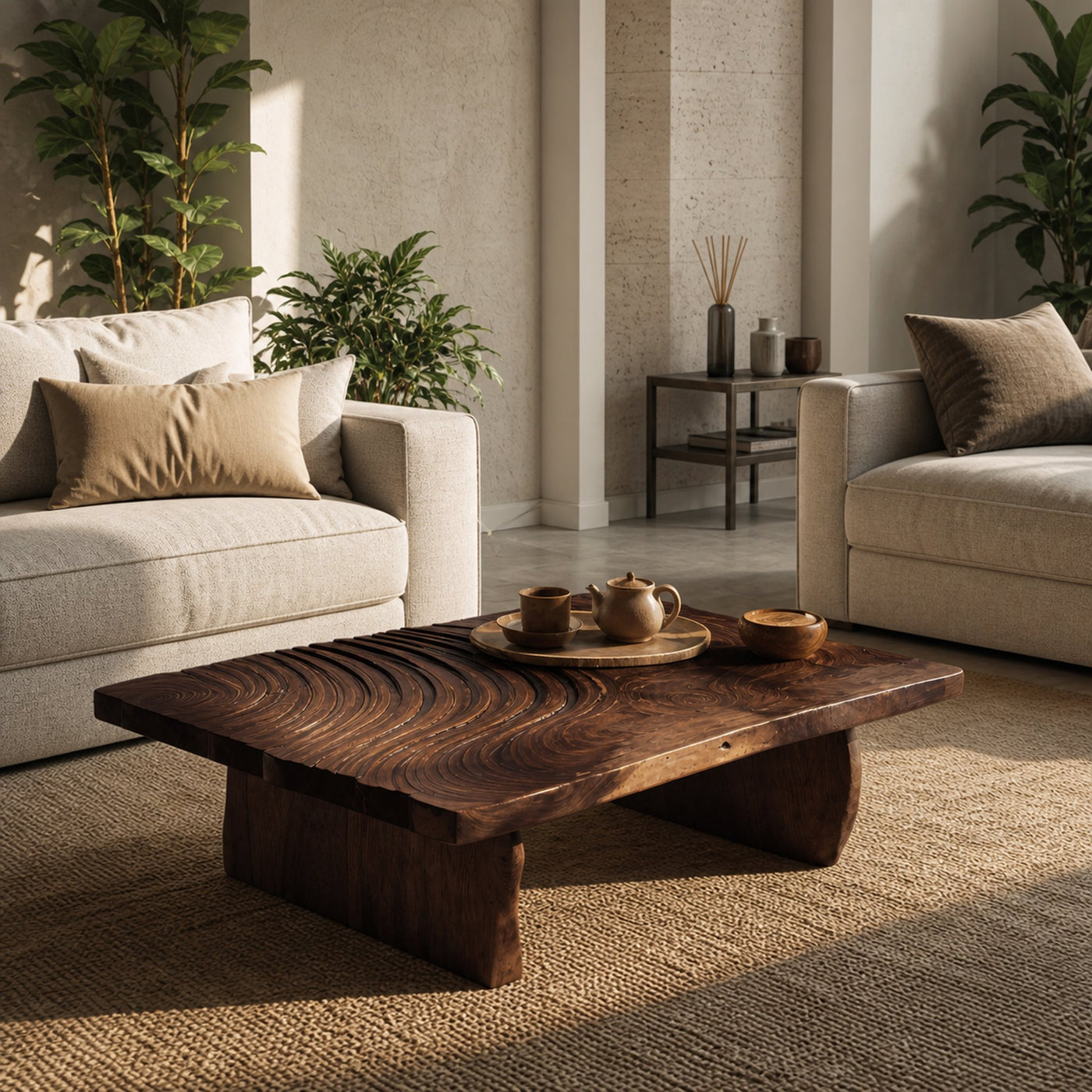 Mid Century Abstract Coffee Table For Living Room Decor - product view 7