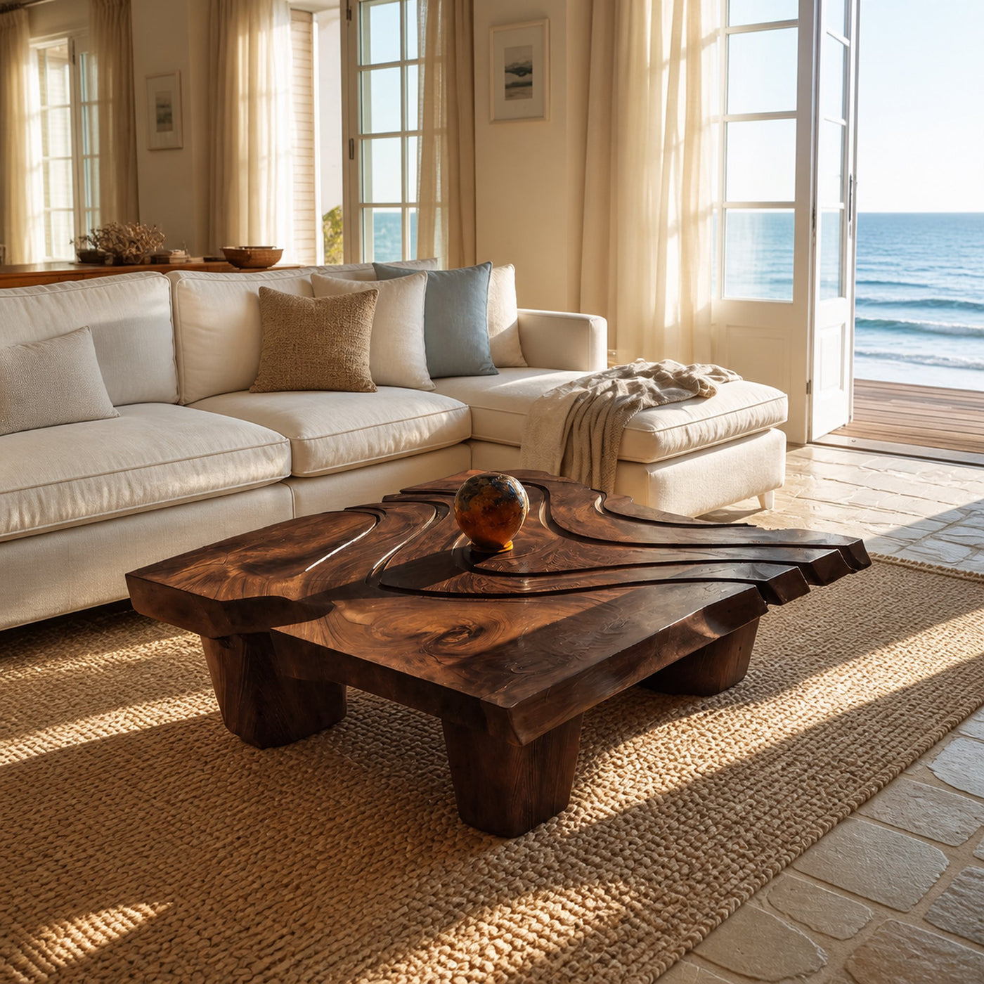 Mid Century Abstract Irregular Coffee Table For Entryway Design - product view 7