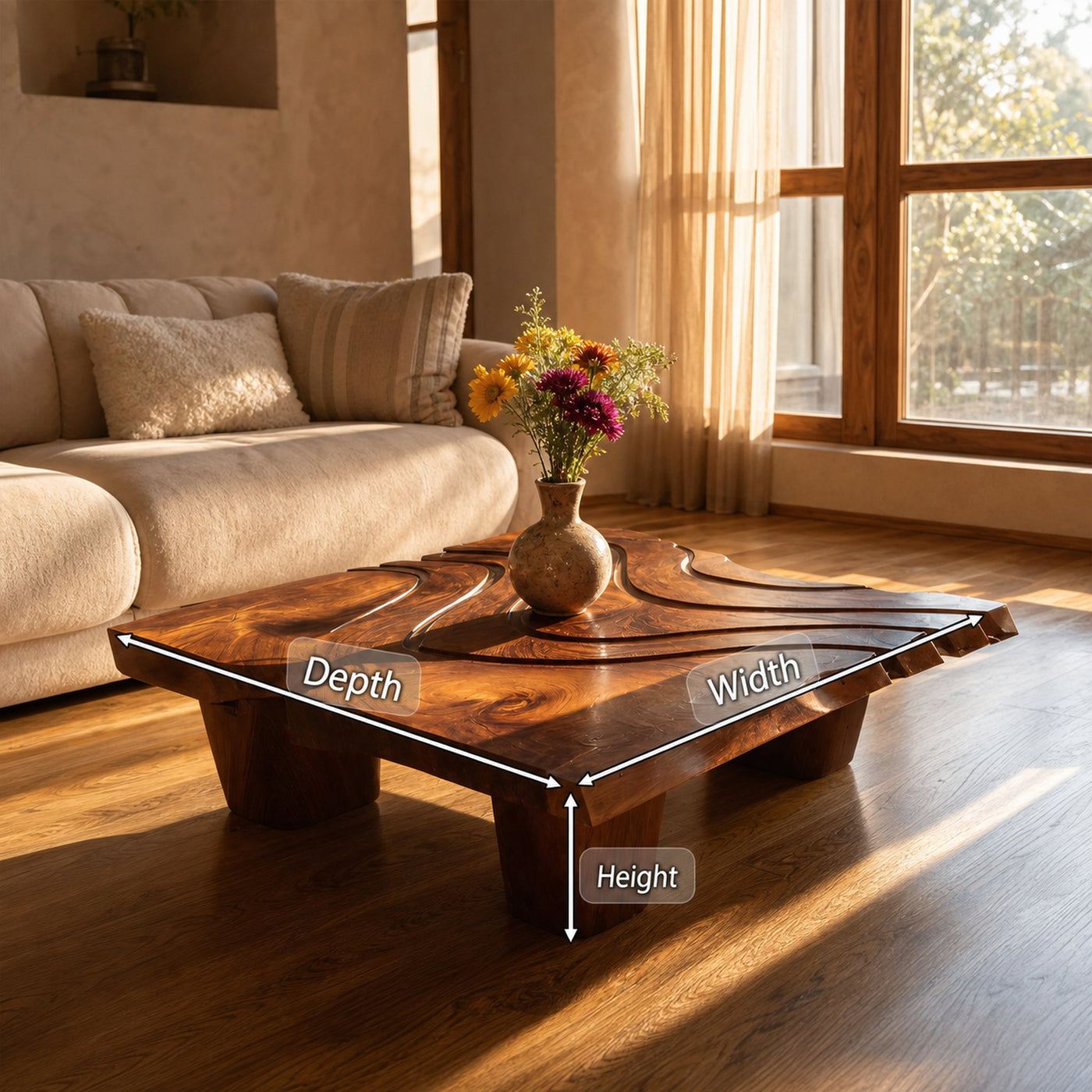 Mid Century Abstract Irregular Coffee Table For Entryway Design - product view 8