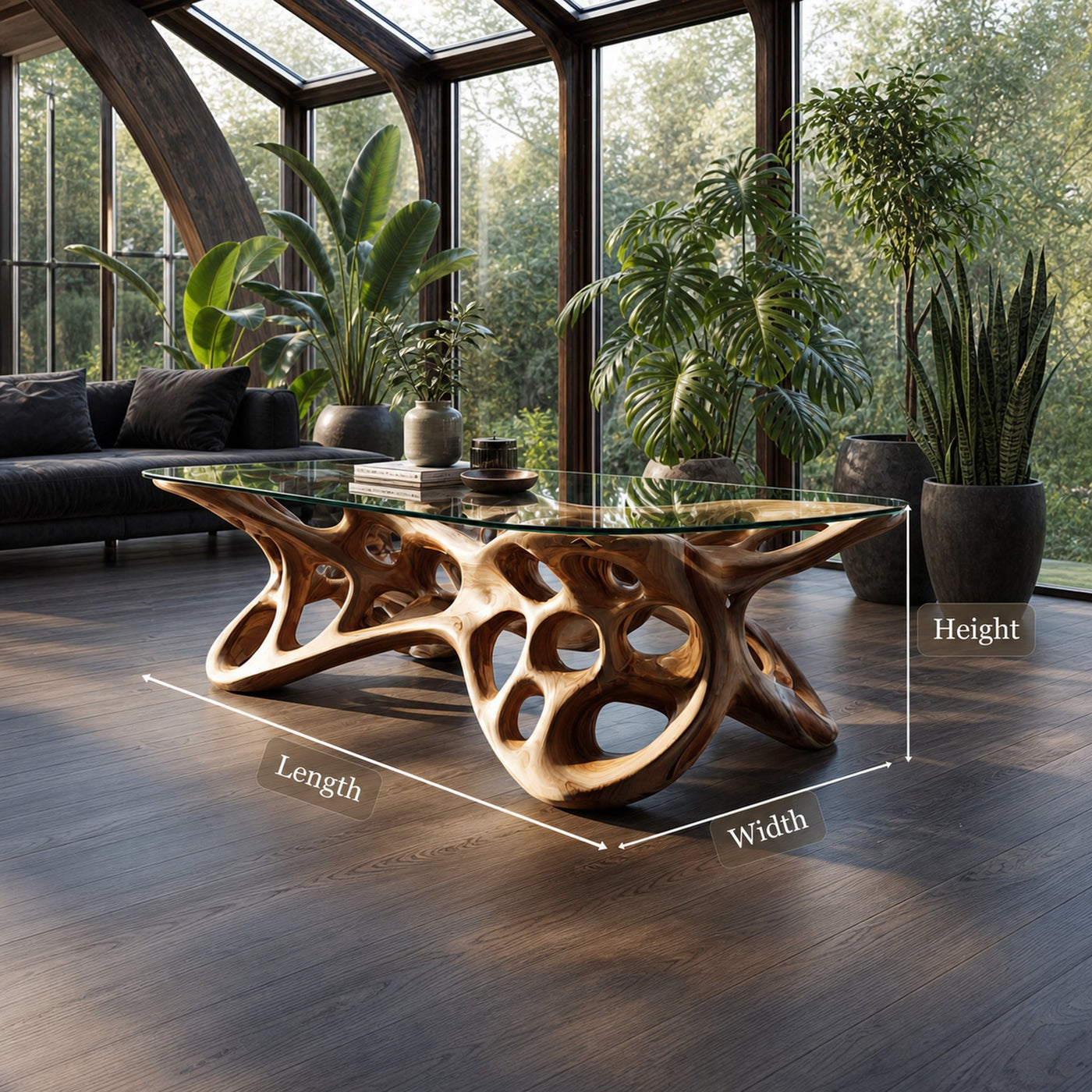 Mid Century Artistic Center Table Living Room - product view 7