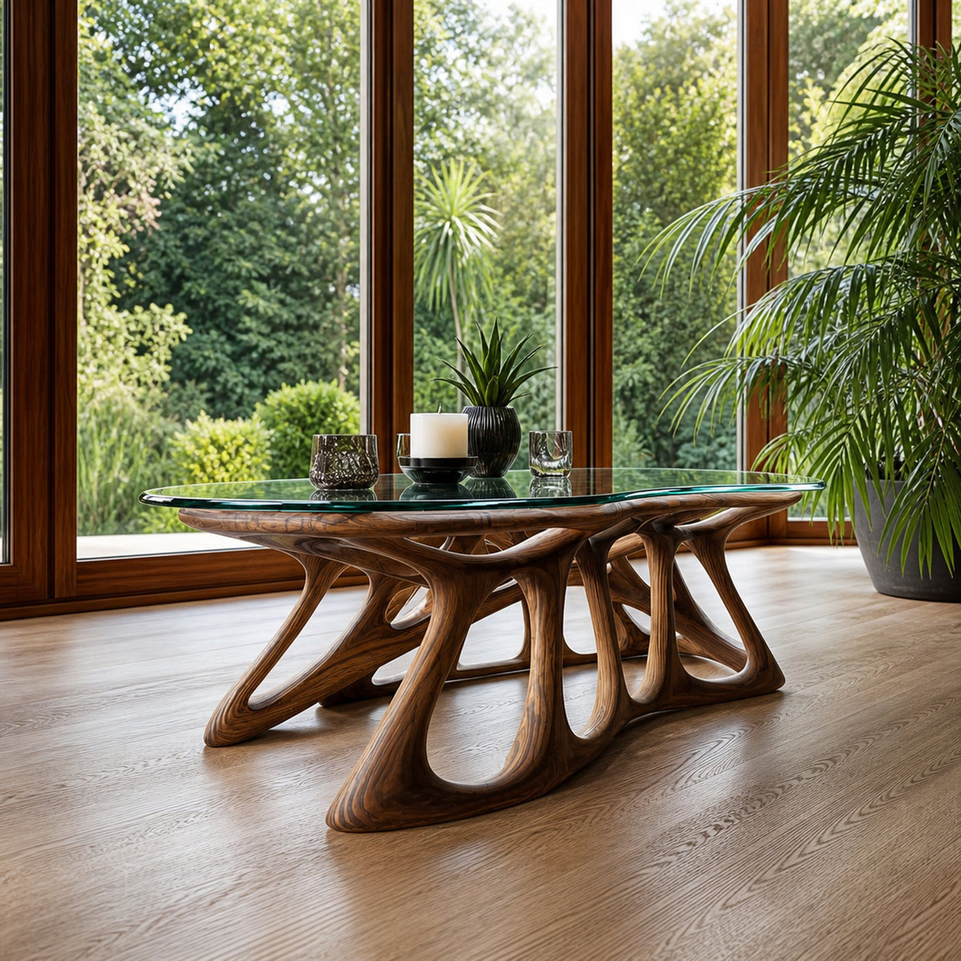 Mid Century Artistic Coffee Table Living Room