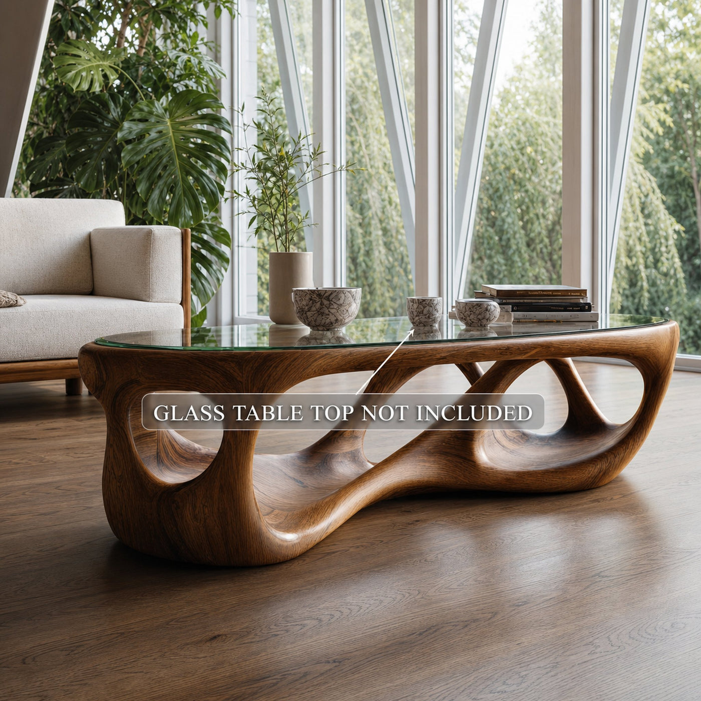 Mid Century Artistic Coffee Table Living Room - product view 6