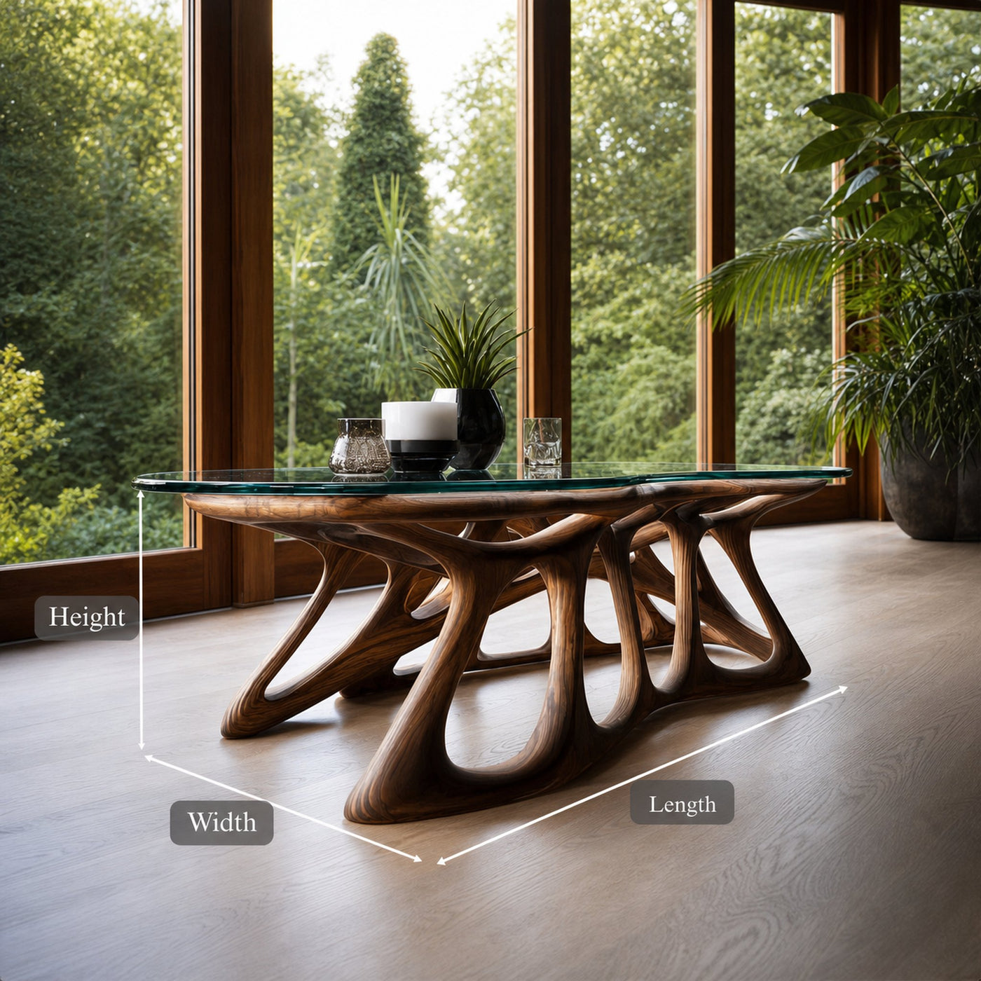 Mid Century Artistic Coffee Table Living Room - product view 7