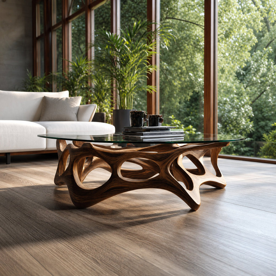 Mid Century Artistic Coffee Table Living Space