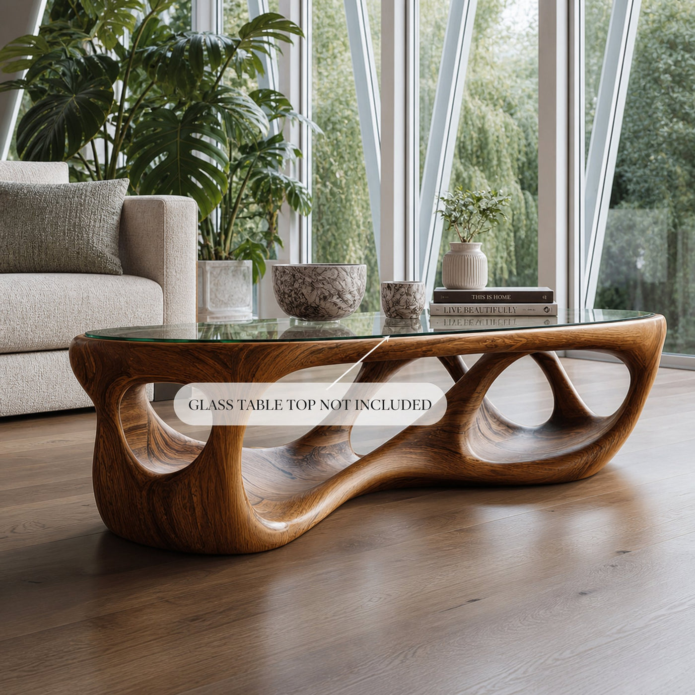 Mid Century Artistic Coffee Table Living Space - product view 6