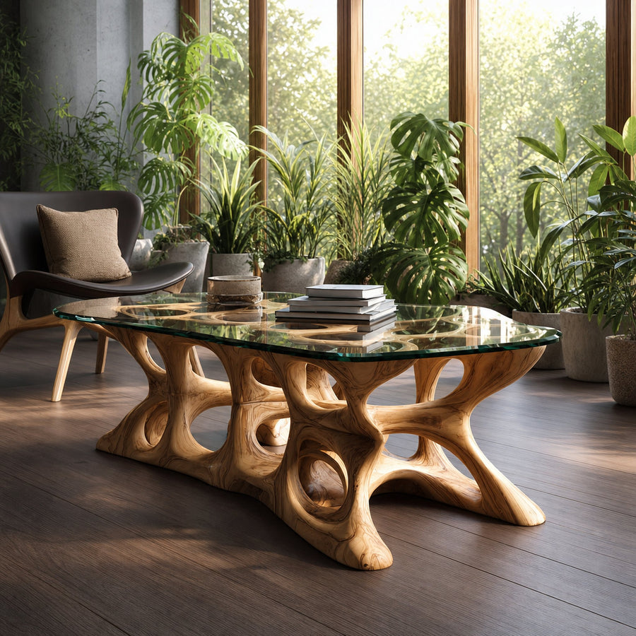 Mid Century Coffee Table Contemporary Living Room