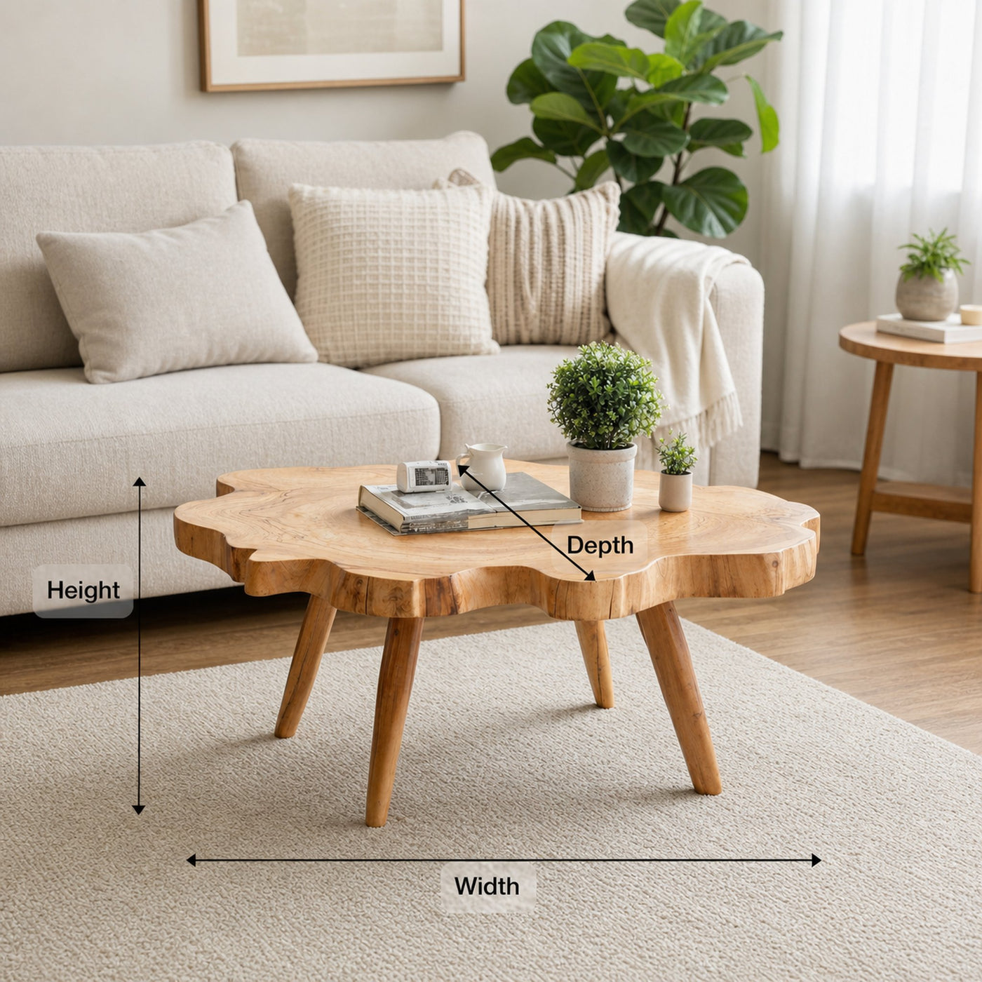 Mid Century Coffee Table For Classic Home Decor - product view 8