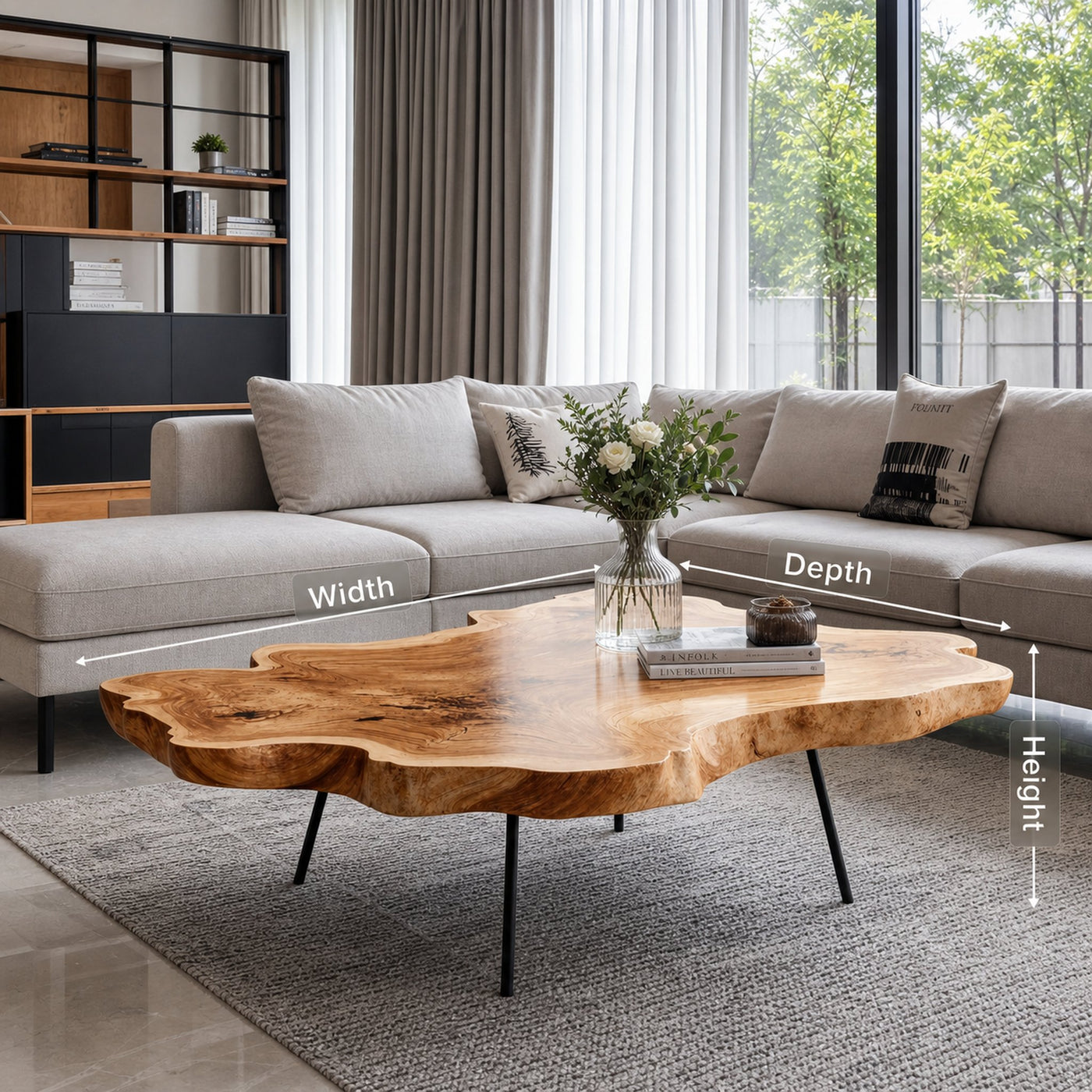 Mid Century Coffee Table For Elegant Room Setting - product view 8